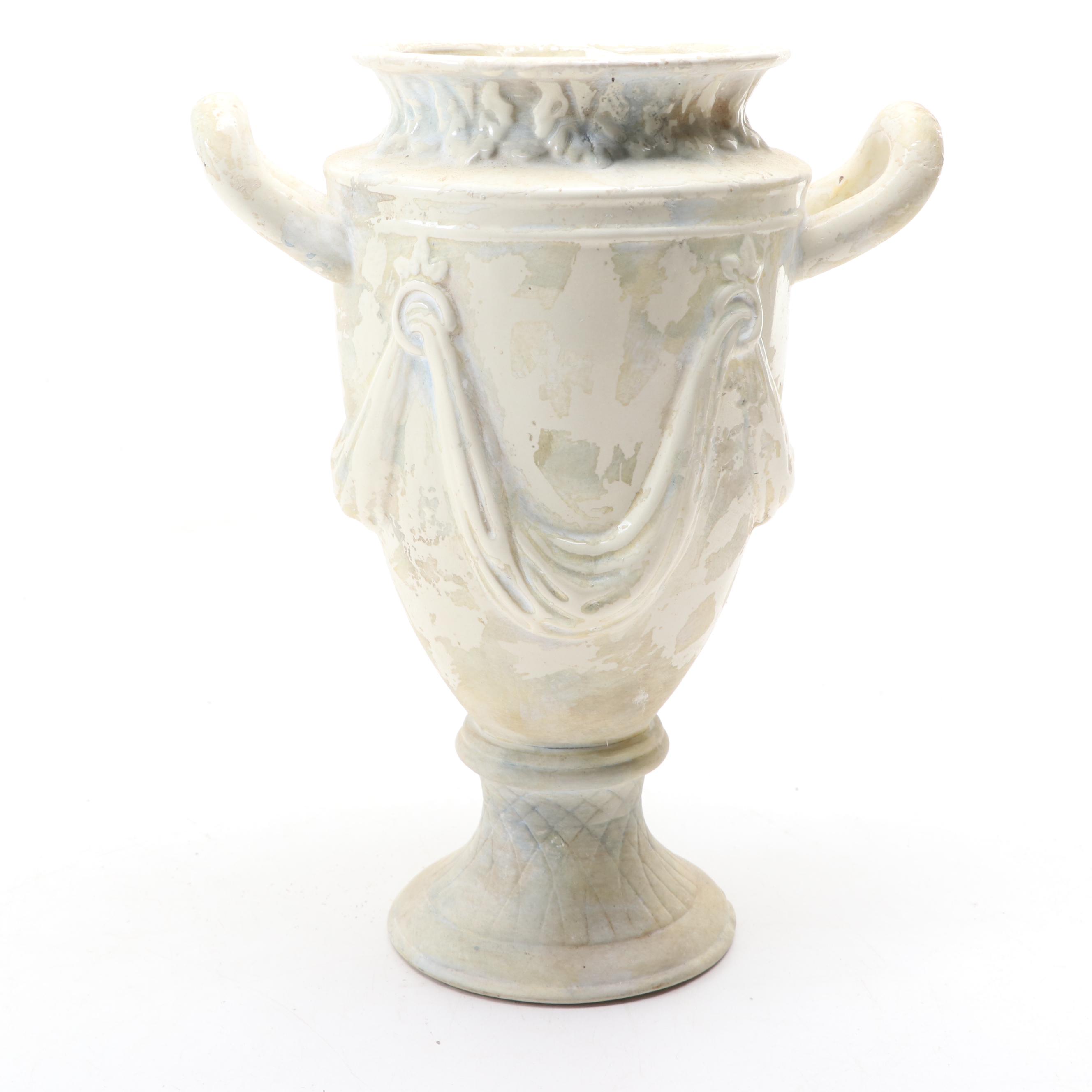 Cast Iron Wall Pockets with Neoclassical Style Urn, Other Planters, and Décor