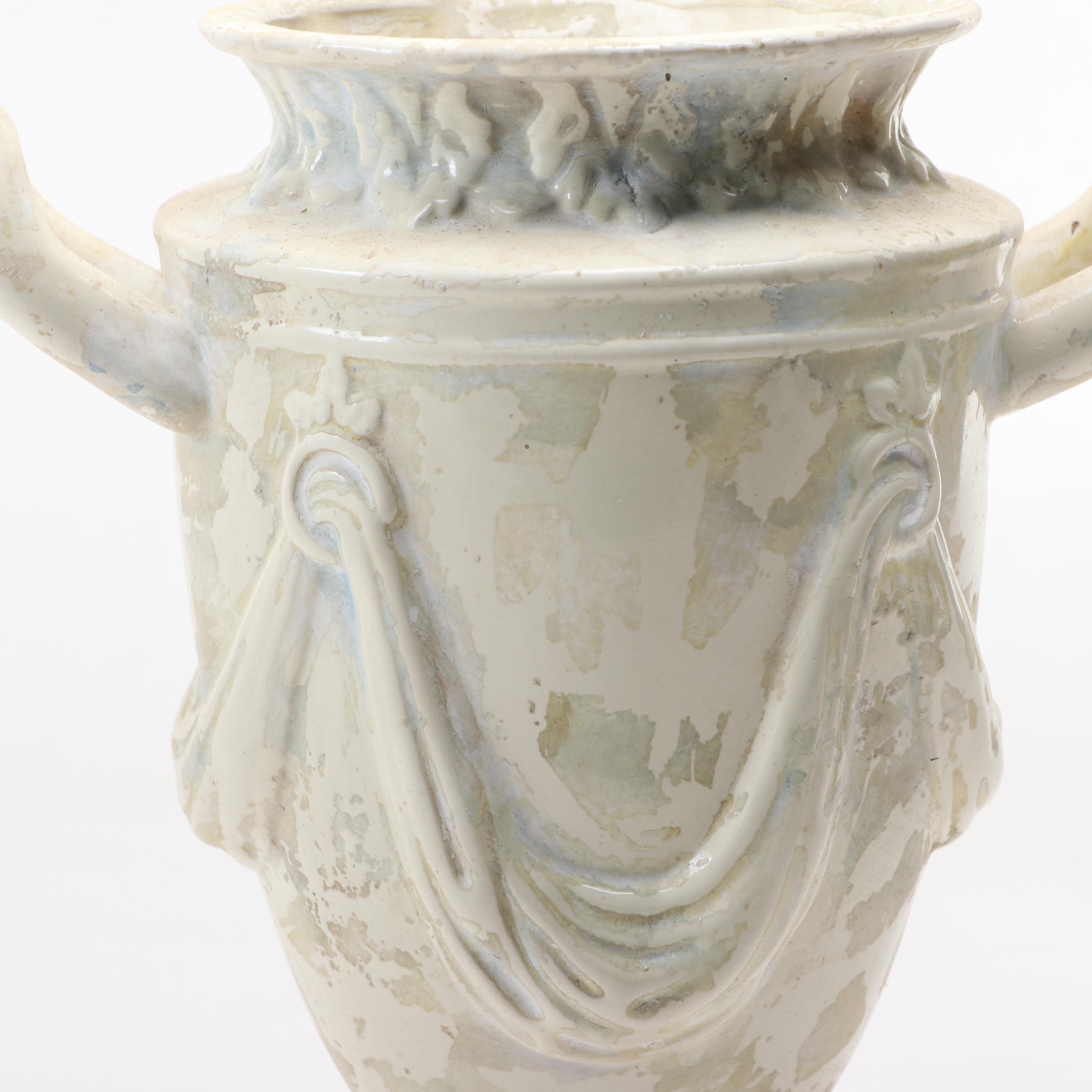 Cast Iron Wall Pockets with Neoclassical Style Urn, Other Planters, and Décor