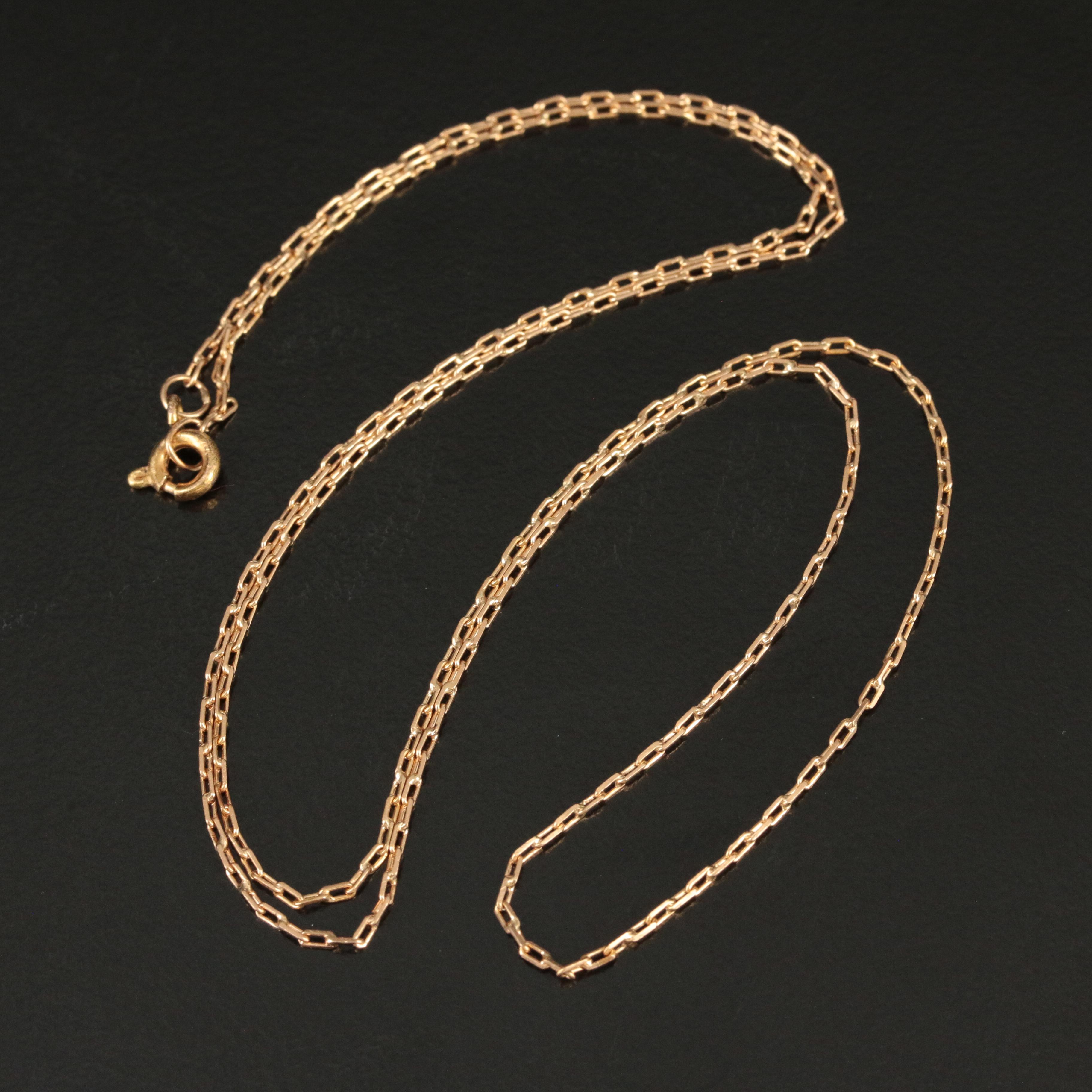 18K Rose Gold Chain