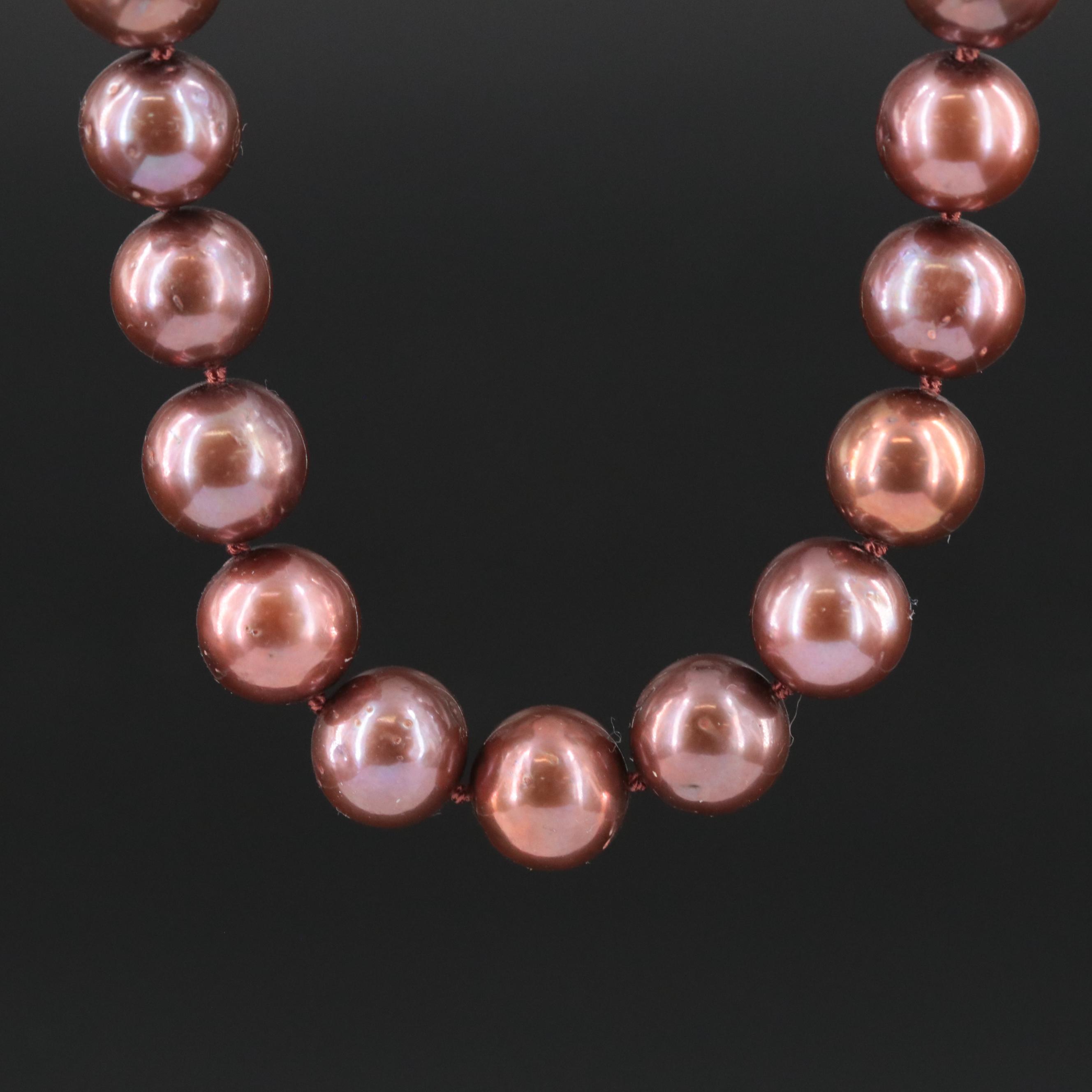 Pearl Necklace with 14K Clasp