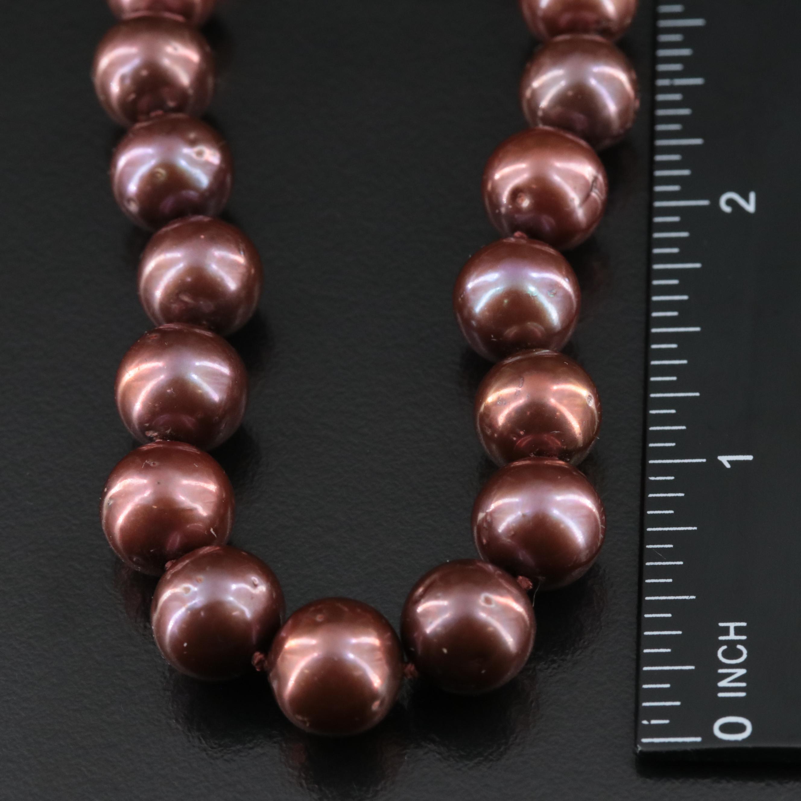 Pearl Necklace with 14K Clasp
