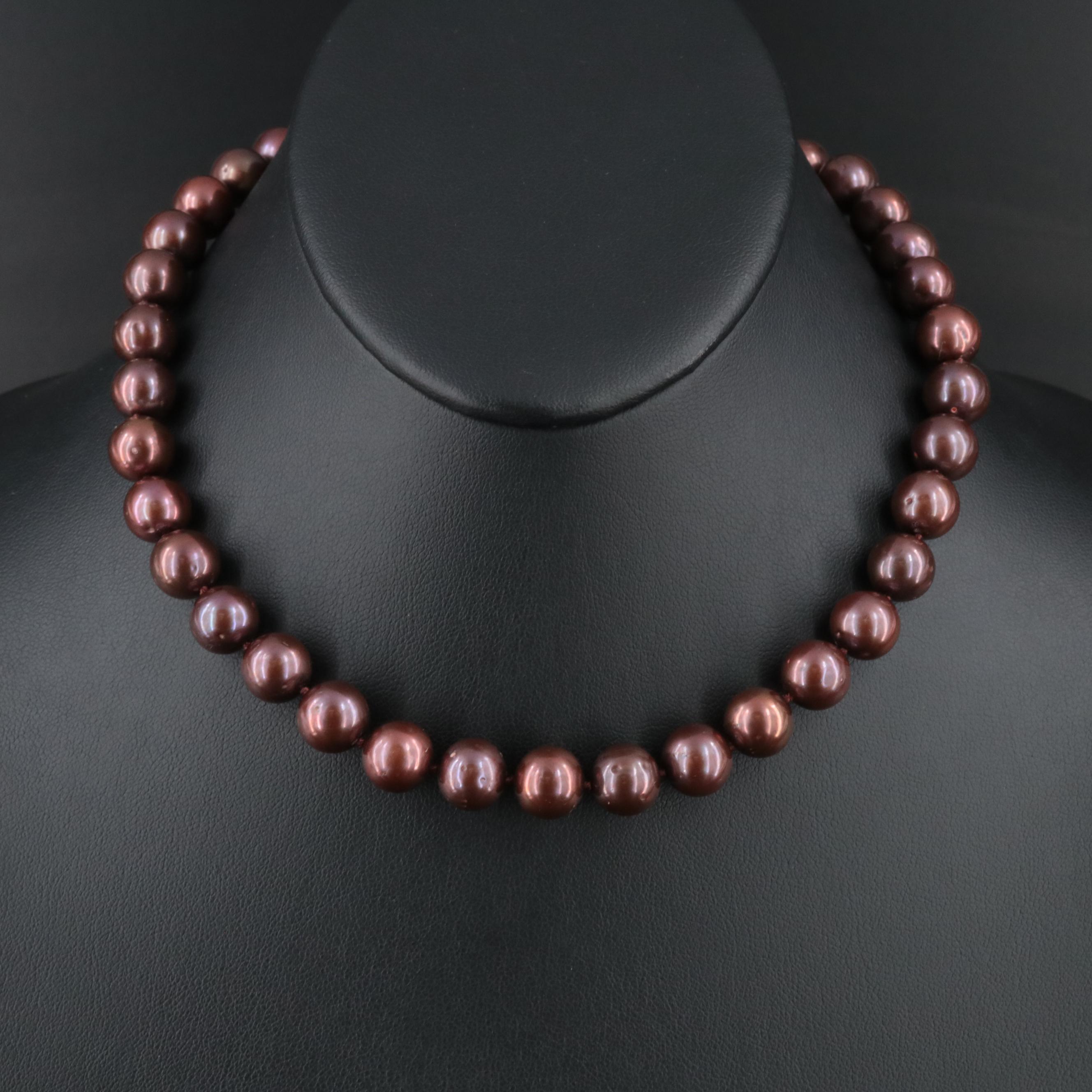 Pearl Necklace with 14K Clasp