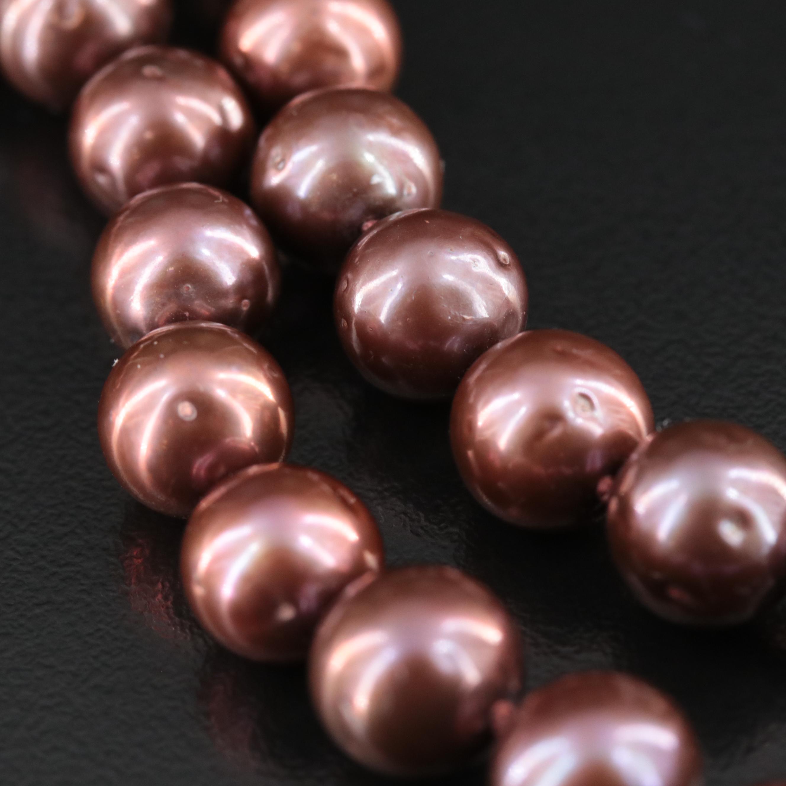 Pearl Necklace with 14K Clasp