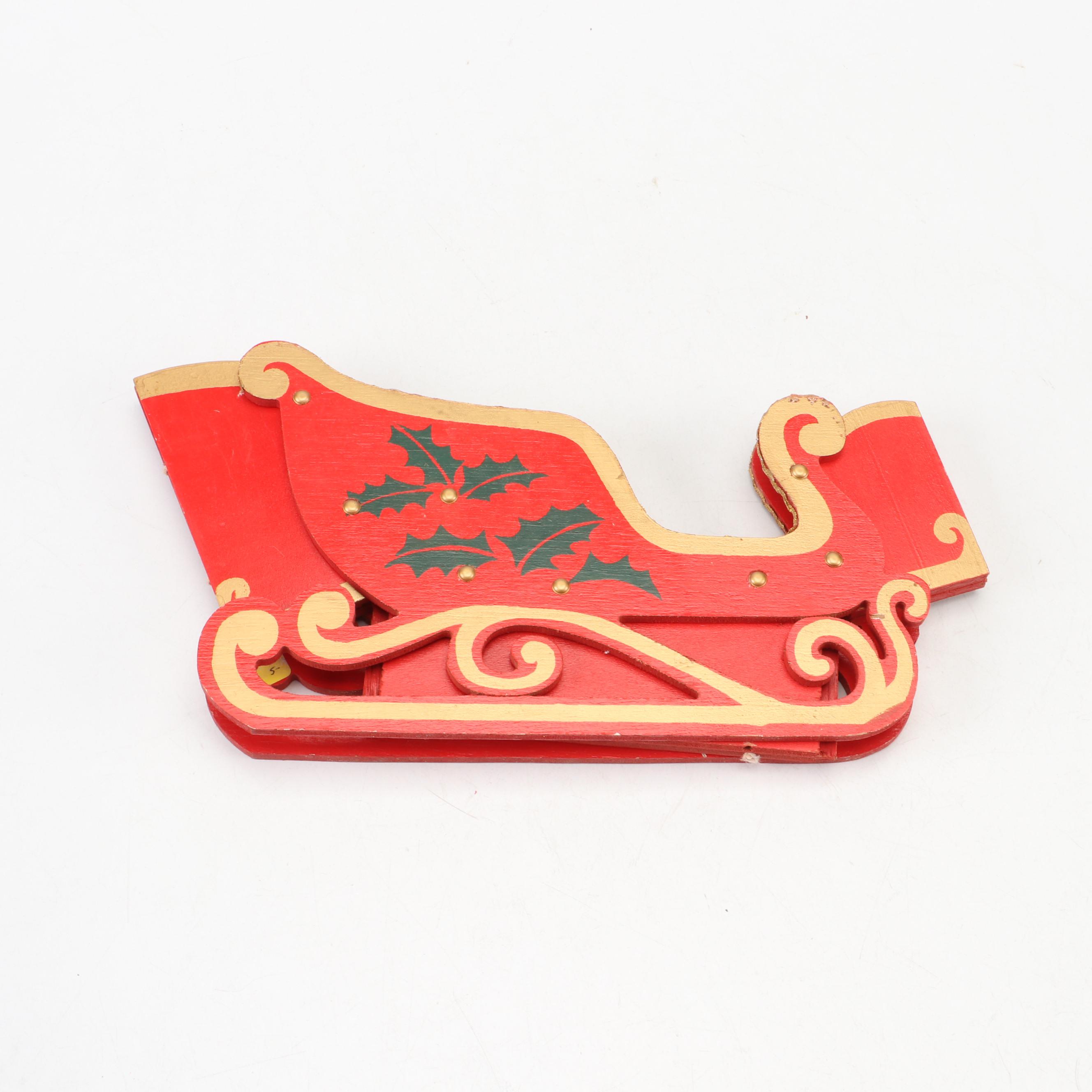 Metal Star Tree Topper with Wood and Other Christmas Ornaments and Décor