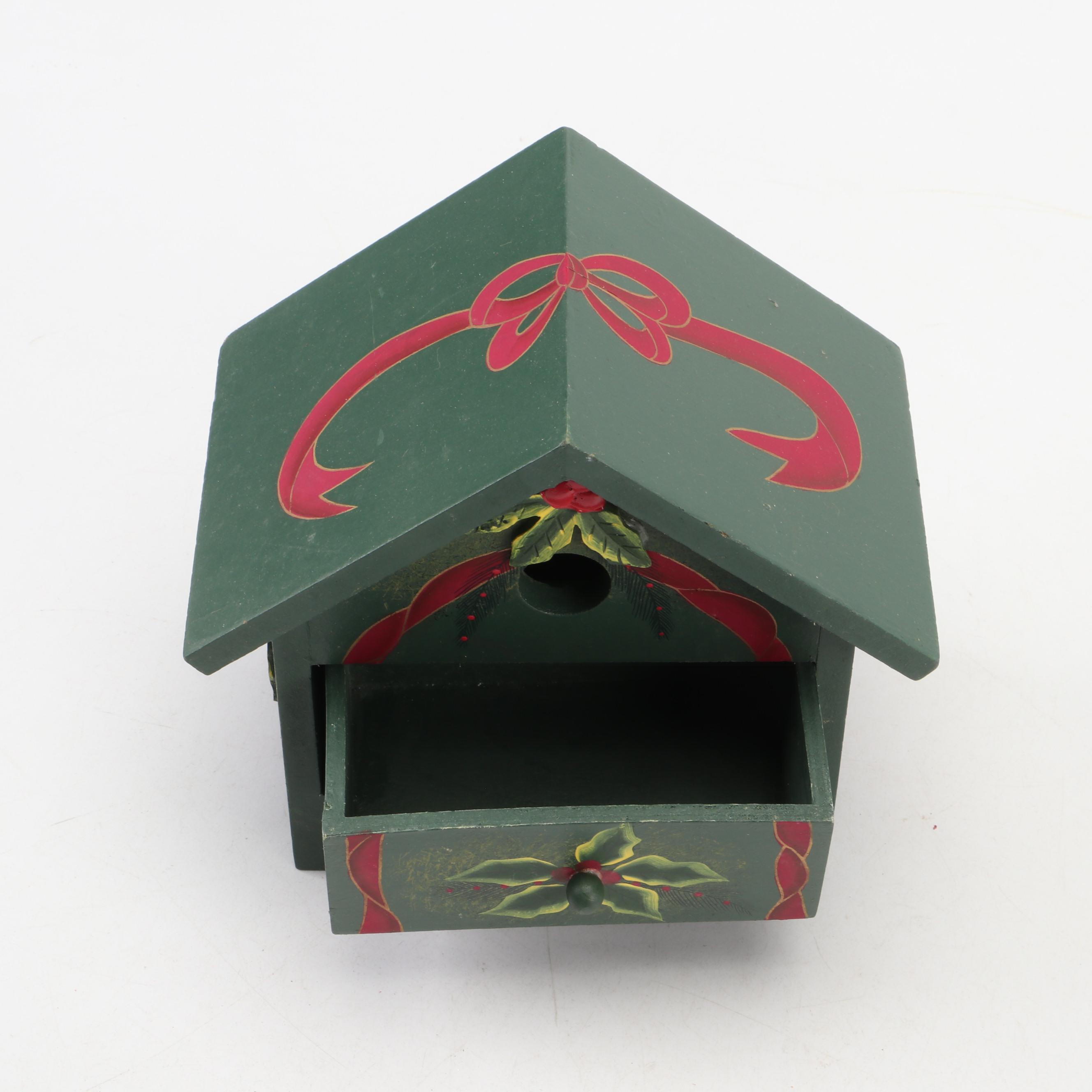 Metal Star Tree Topper with Wood and Other Christmas Ornaments and Décor