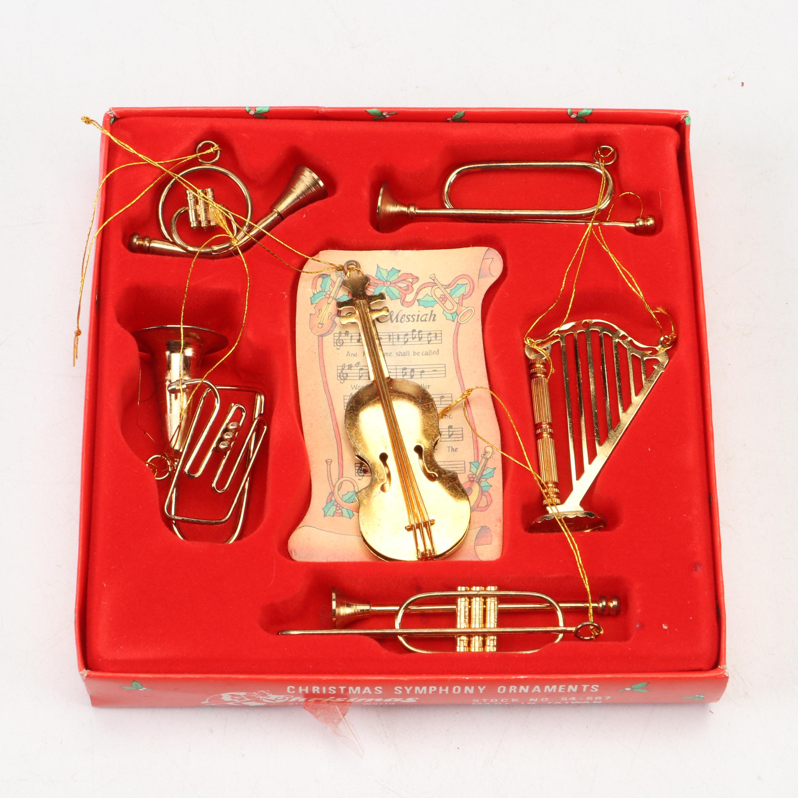 Metal Star Tree Topper with Wood and Other Christmas Ornaments and Décor