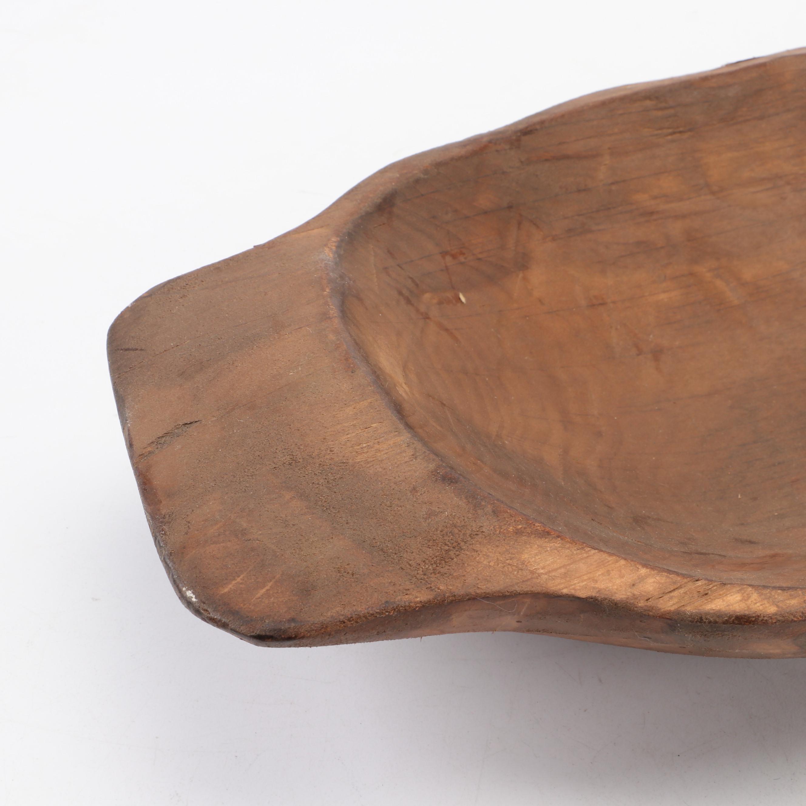 Primitive Style Wood Dough Bowls EBTH