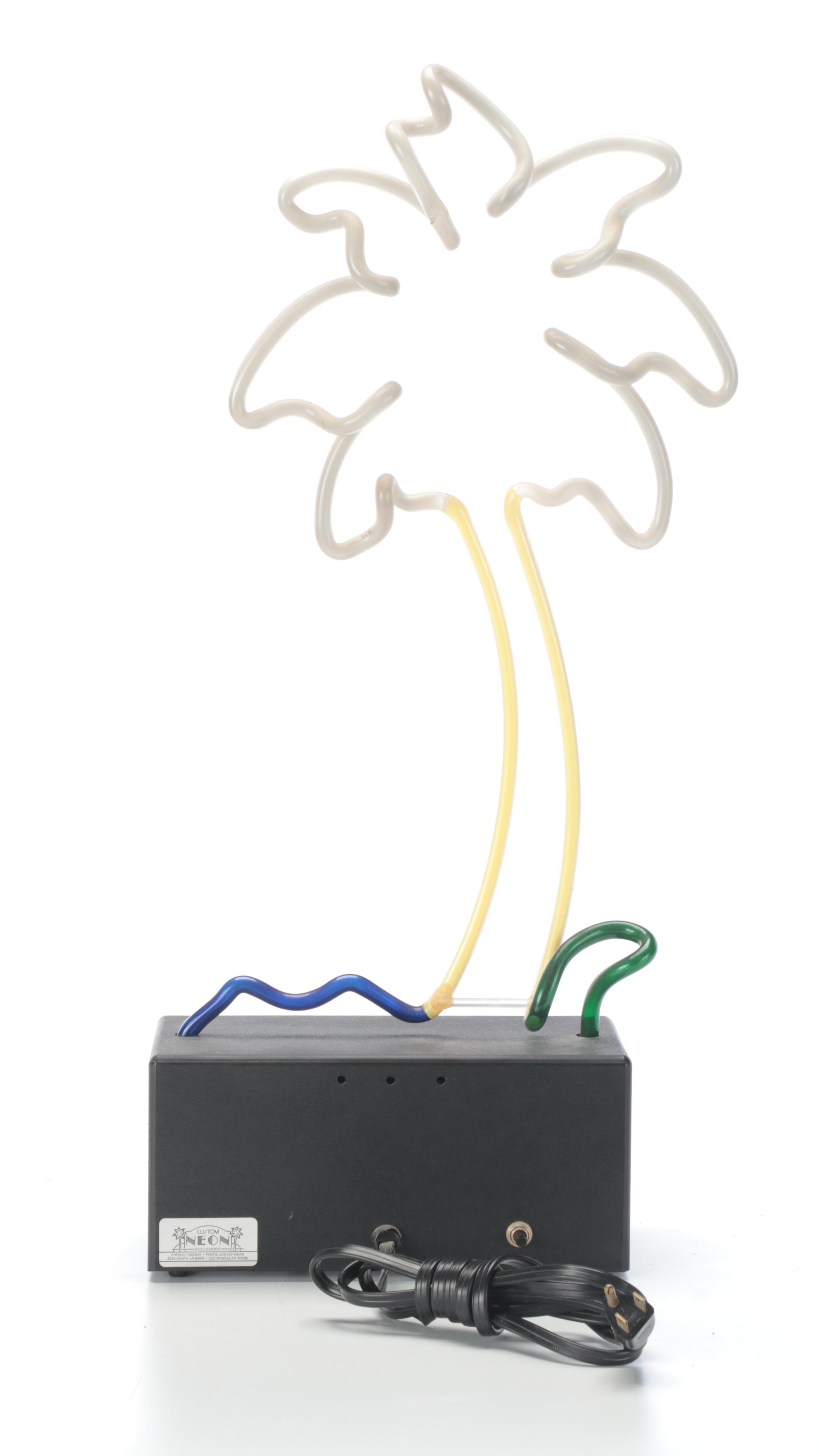 Hollywood Custom Neon Palm Tree Neon Sign