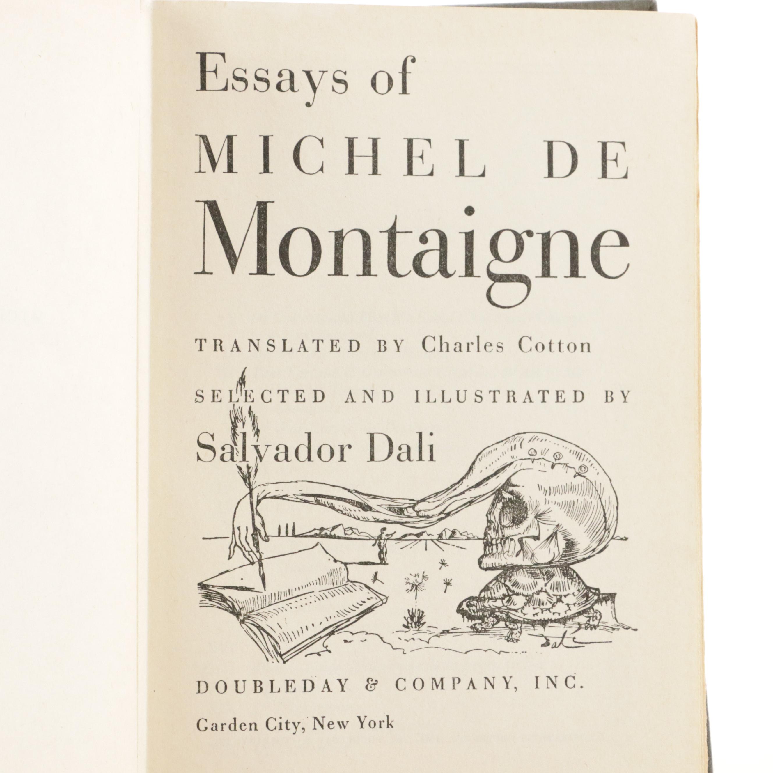 Salvador Dalí Illustrated "Essays of Michel de Montaigne," 1948 EBTH