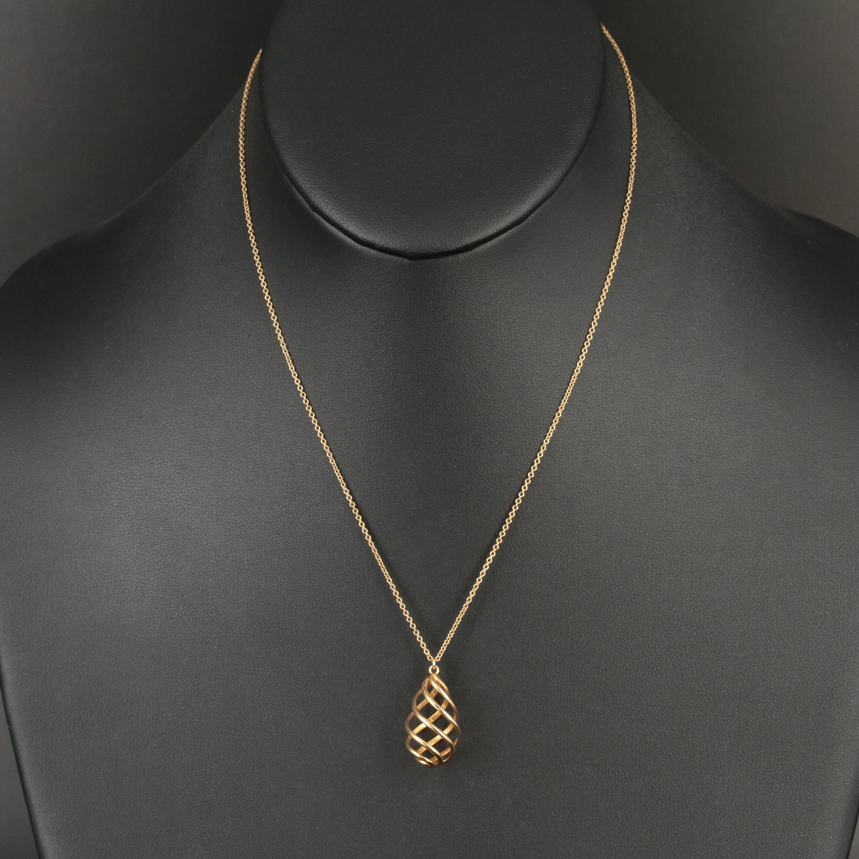 Tiffany & Co. "Venezia Luce" Spiral Pendant Necklace