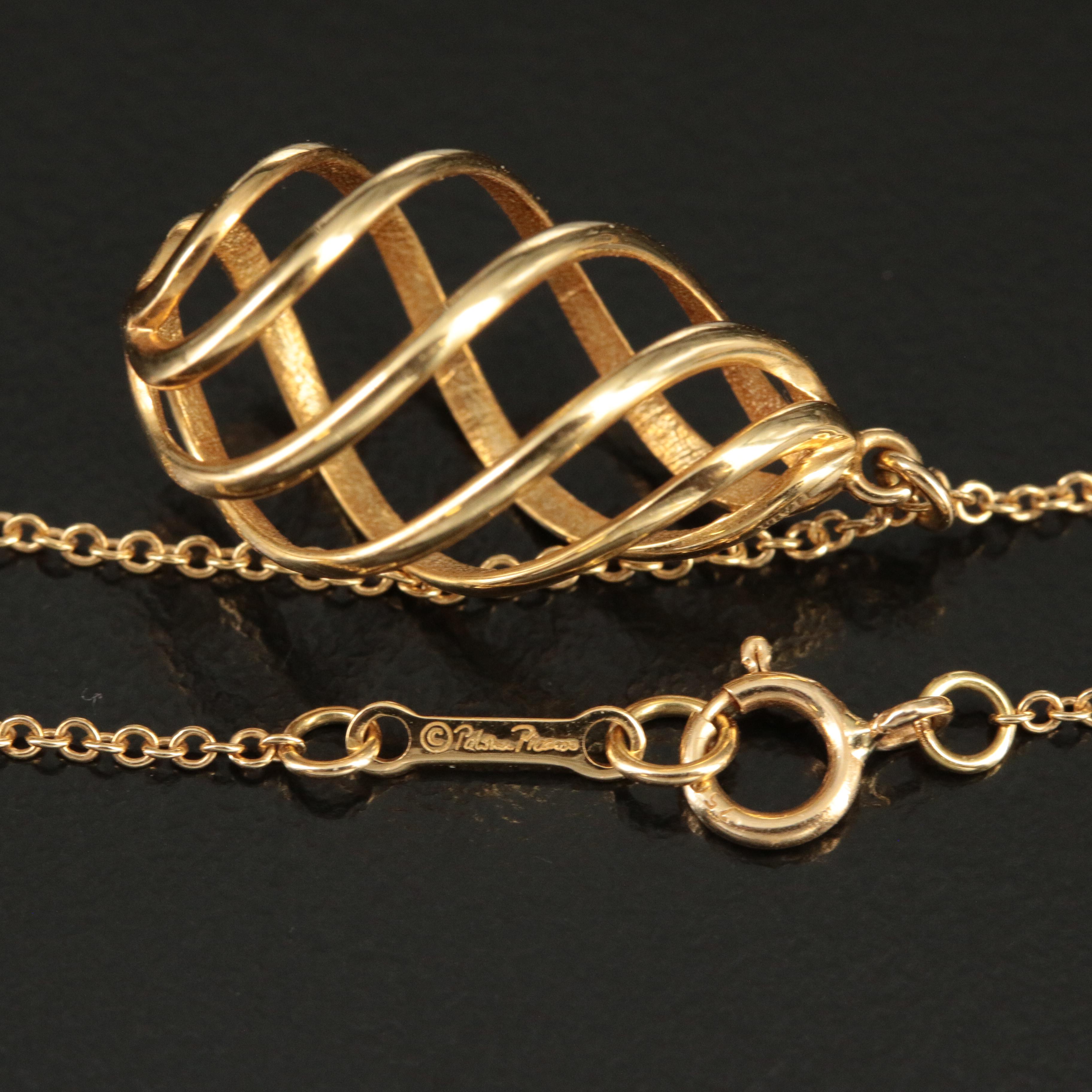 Tiffany & Co. "Venezia Luce" Spiral Pendant Necklace