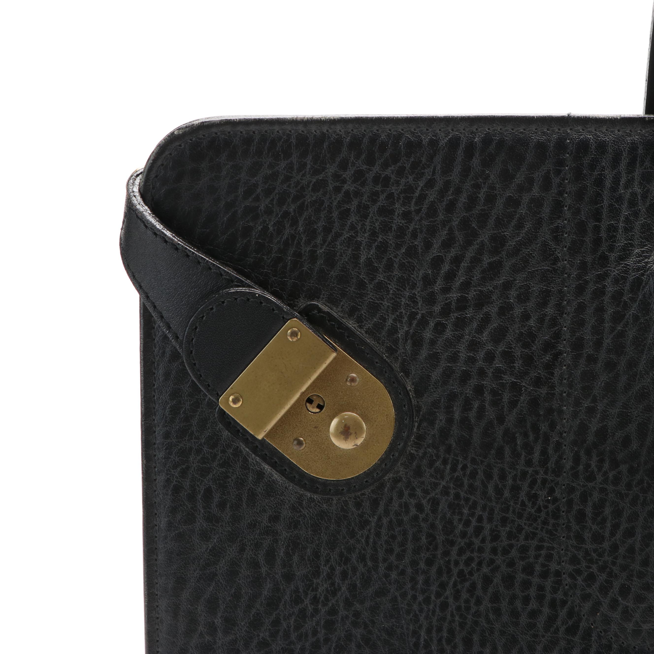 Burberry Briefcase/Portfolio in Black Leather