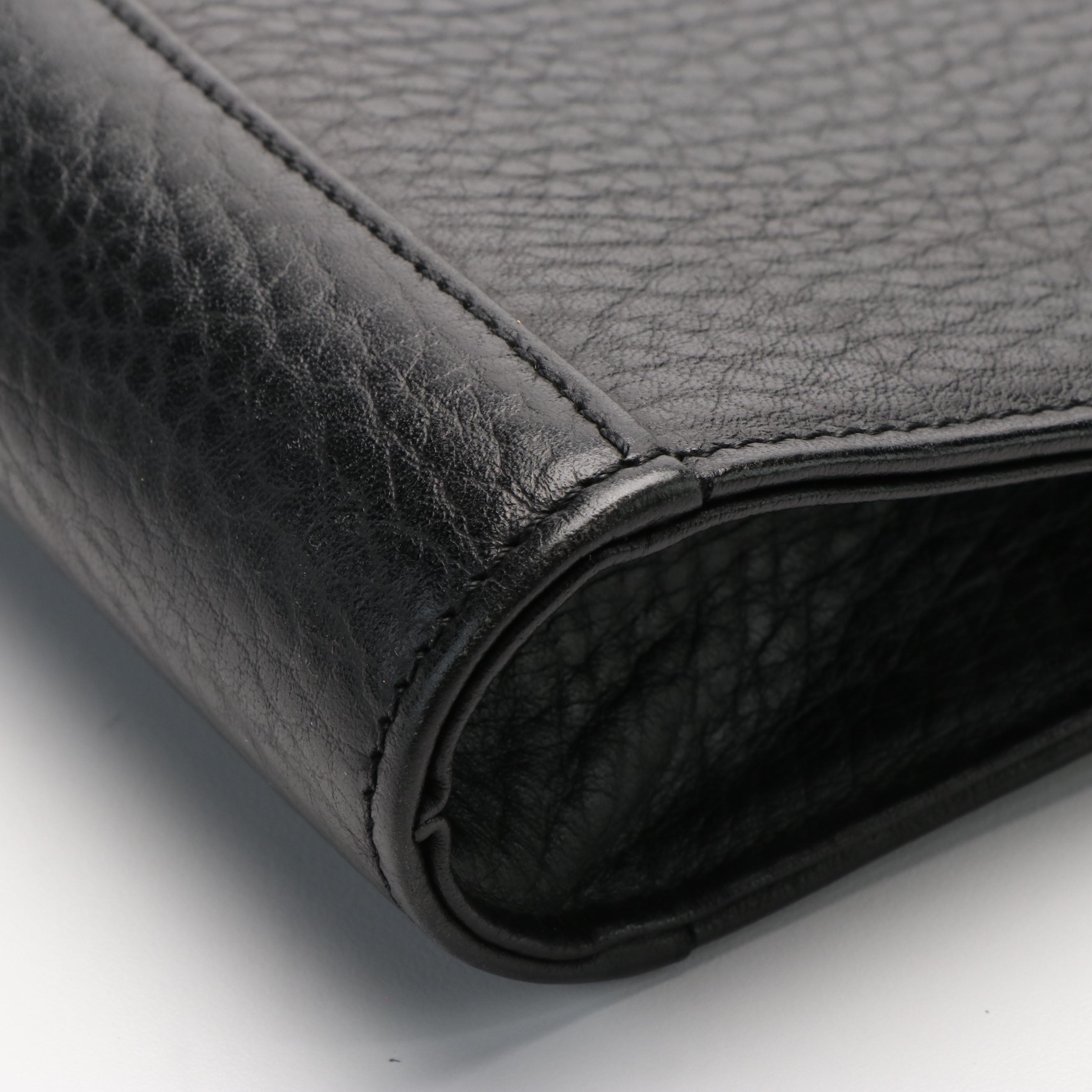 Burberry Briefcase/Portfolio in Black Leather