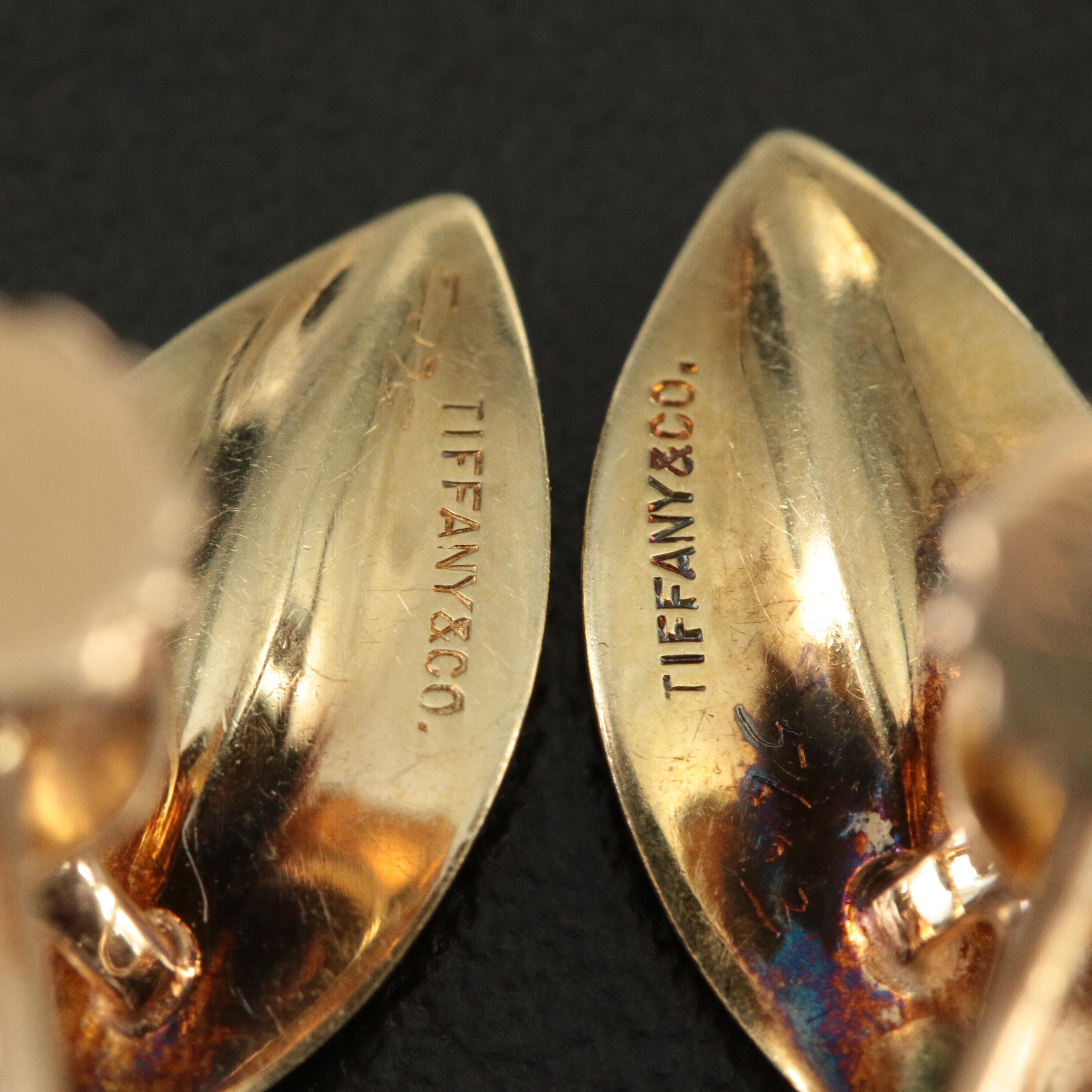 Tiffany & Co. 14K Rose and Green Gold Earrings