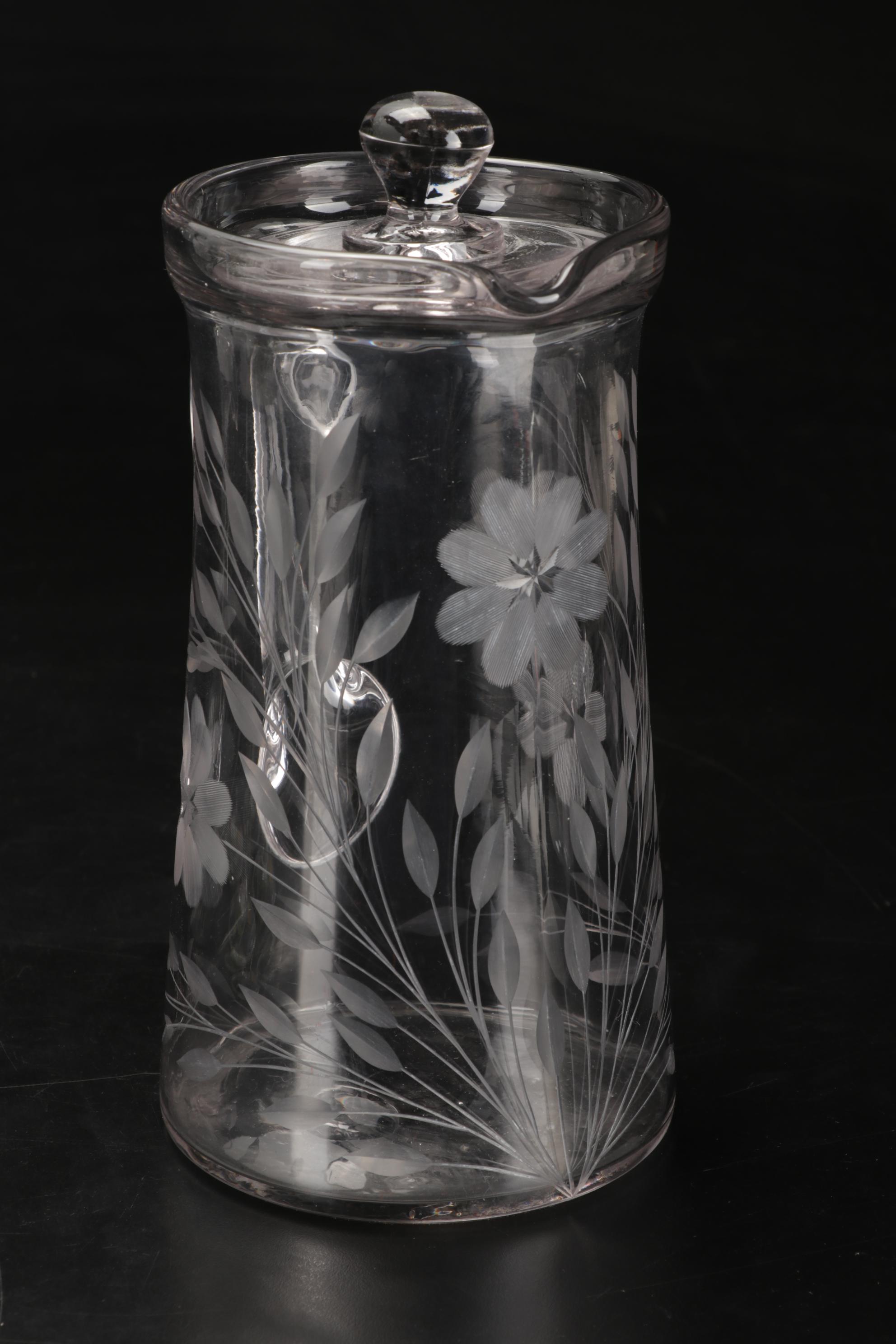 Lenox "Butterfly Meadow" Wine Glasses with Suspended Decanter and Pitcher