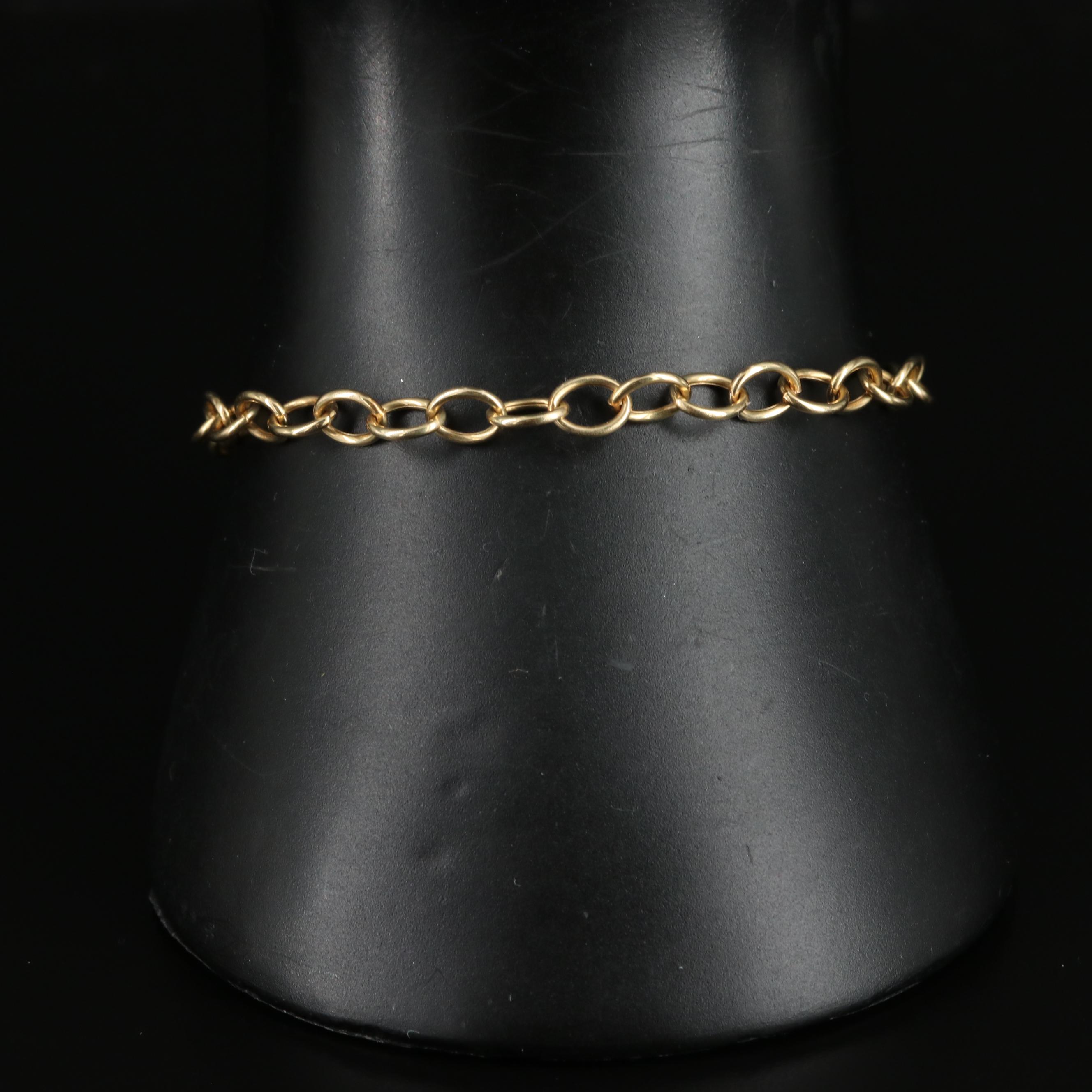 10K Cable Chain Bracelet