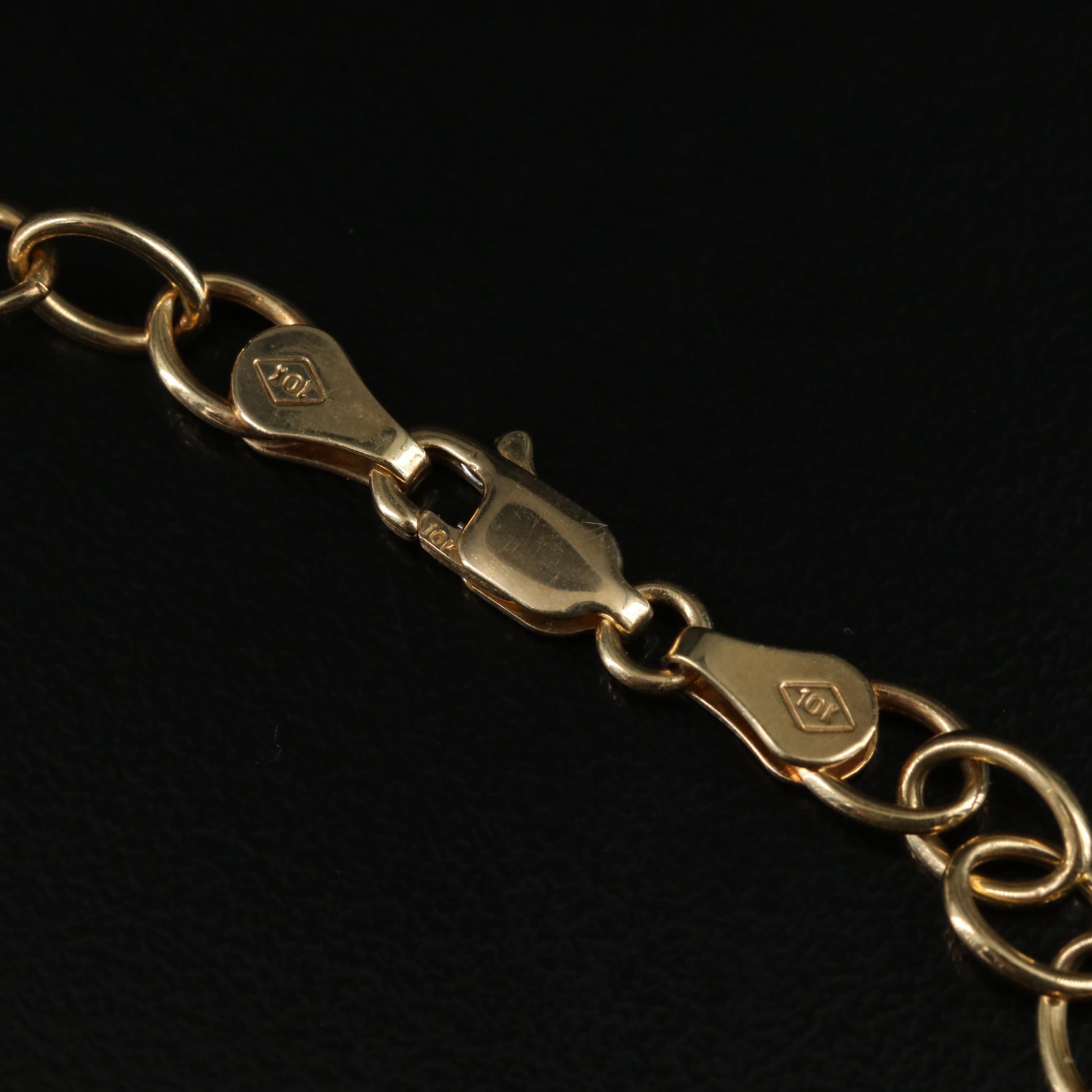 10K Cable Chain Bracelet