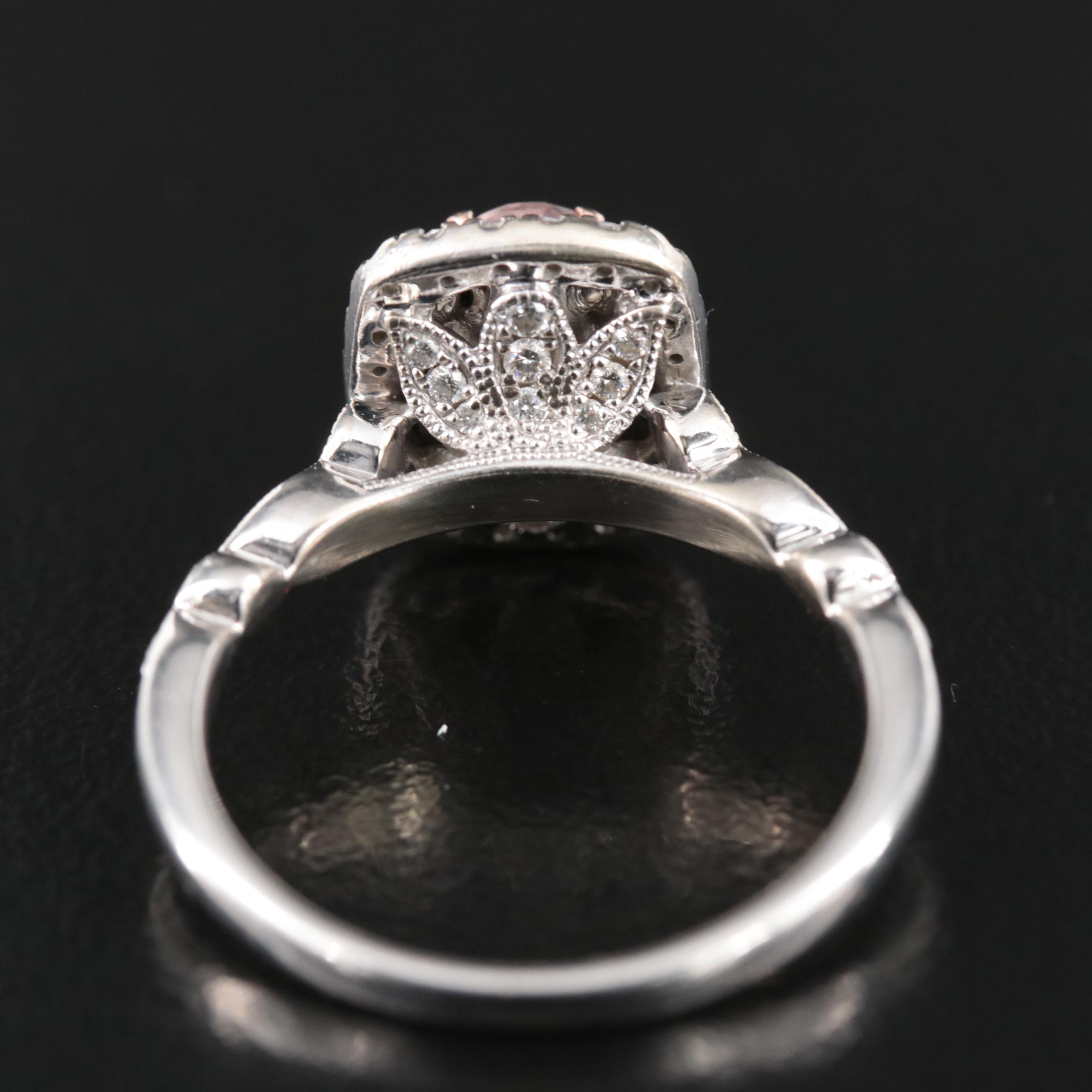 Neil Lane 14K Morganite and 0.67 CTW Diamond Ring with Rose Gold Accent