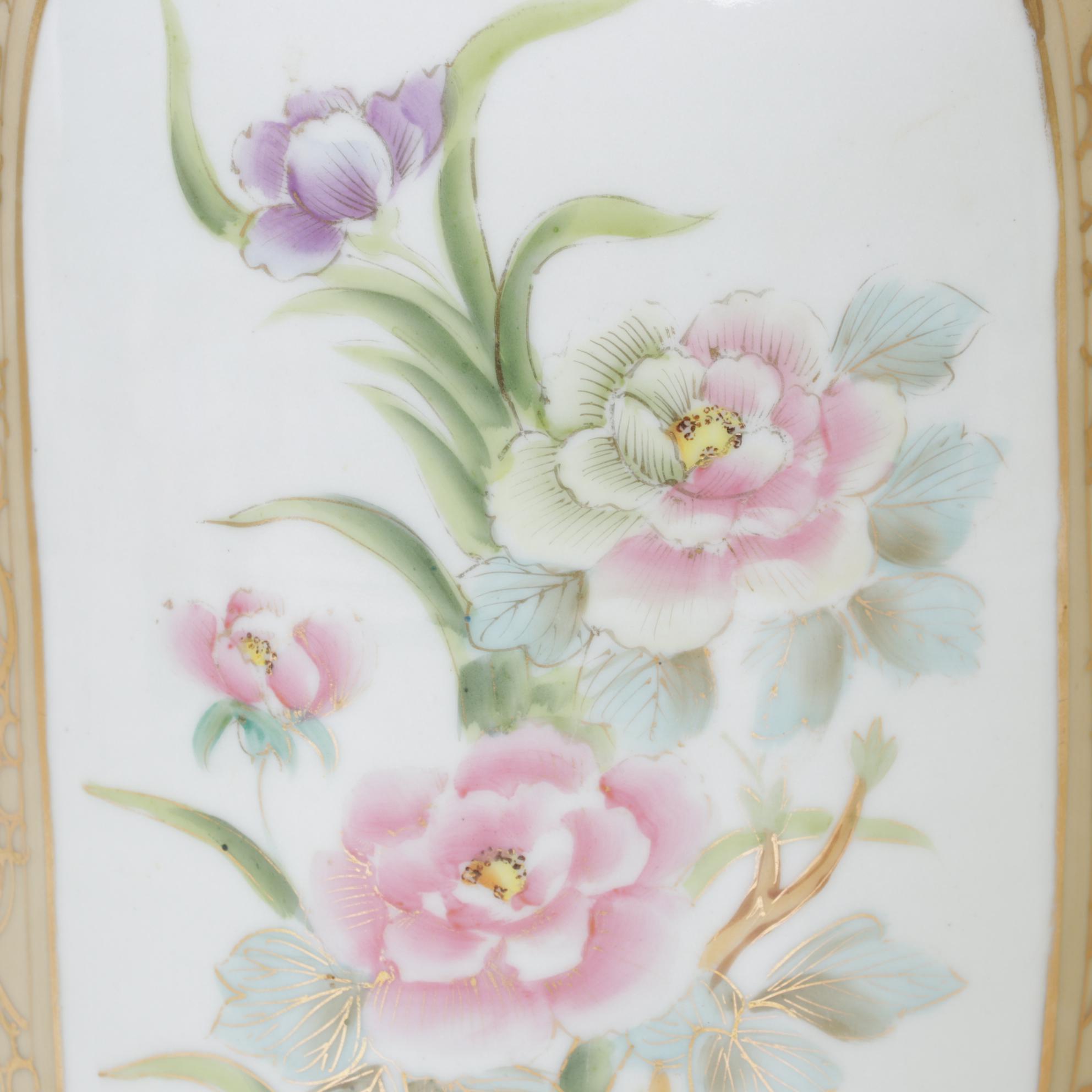 Imperial Nippon Hand-Painted Porcelain Vases