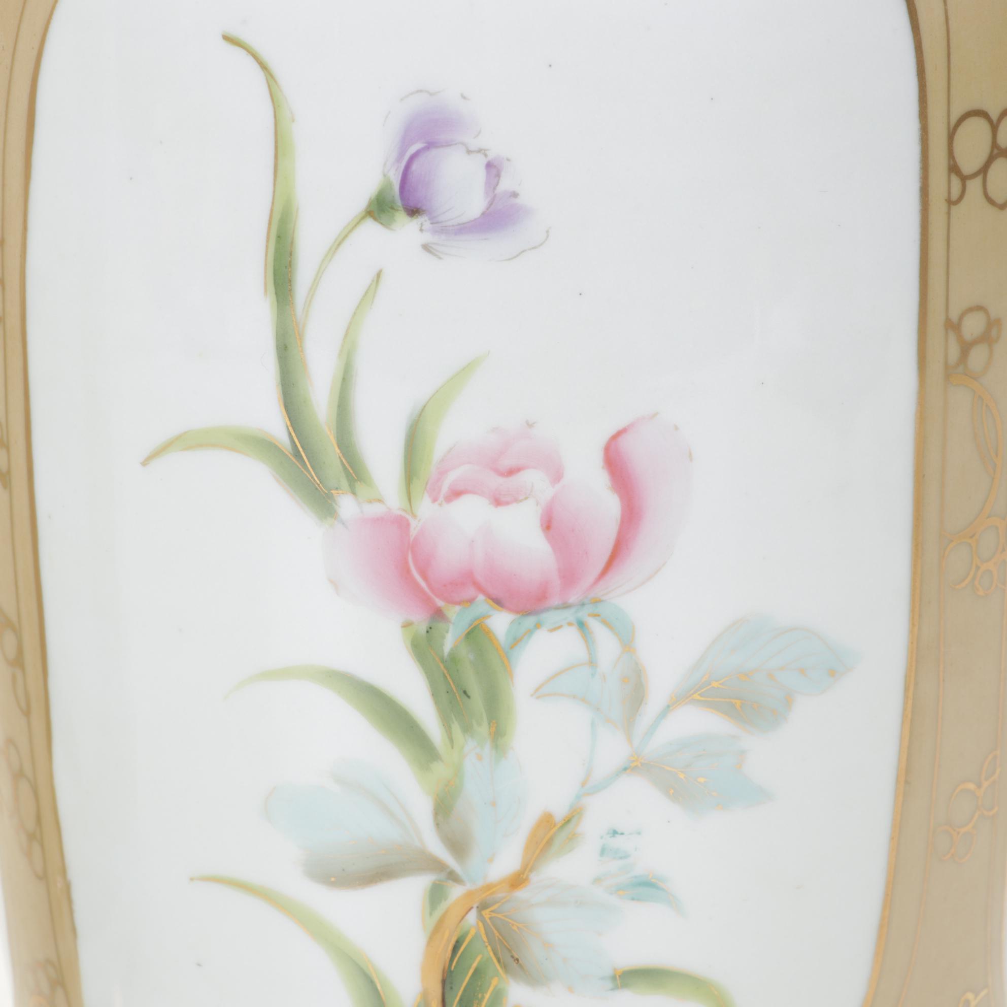 Imperial Nippon Hand-Painted Porcelain Vases