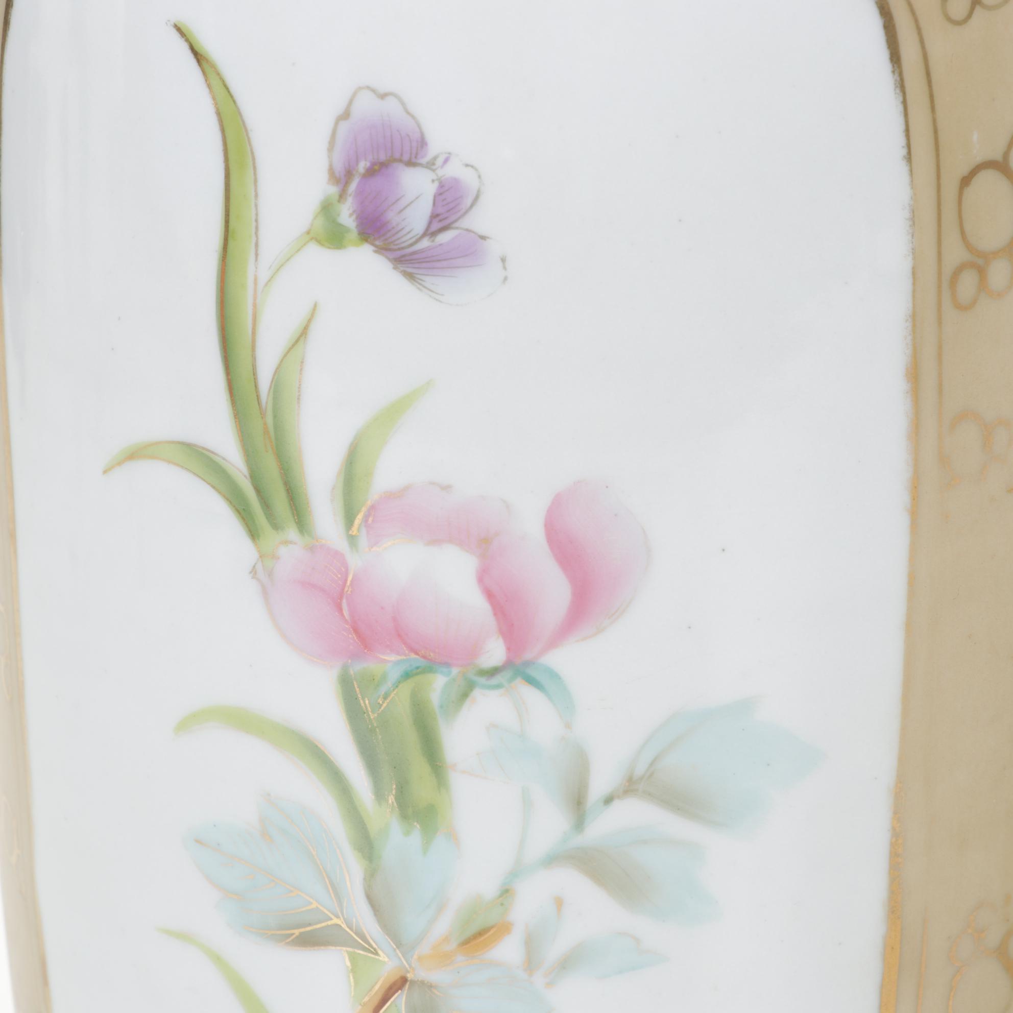 Imperial Nippon Hand-Painted Porcelain Vases