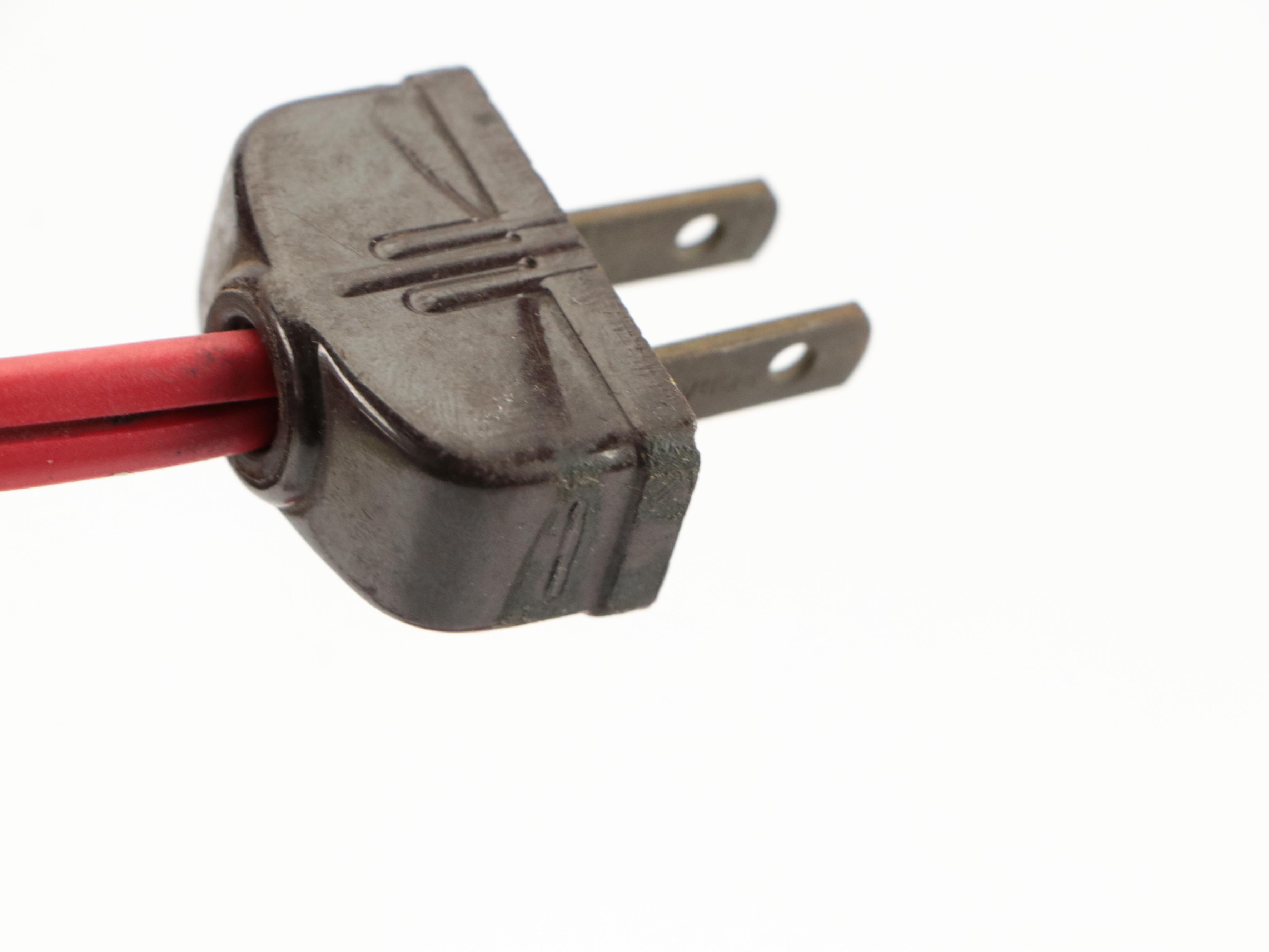 General Electric Red and White Model 941 Clock Radio, 1950s