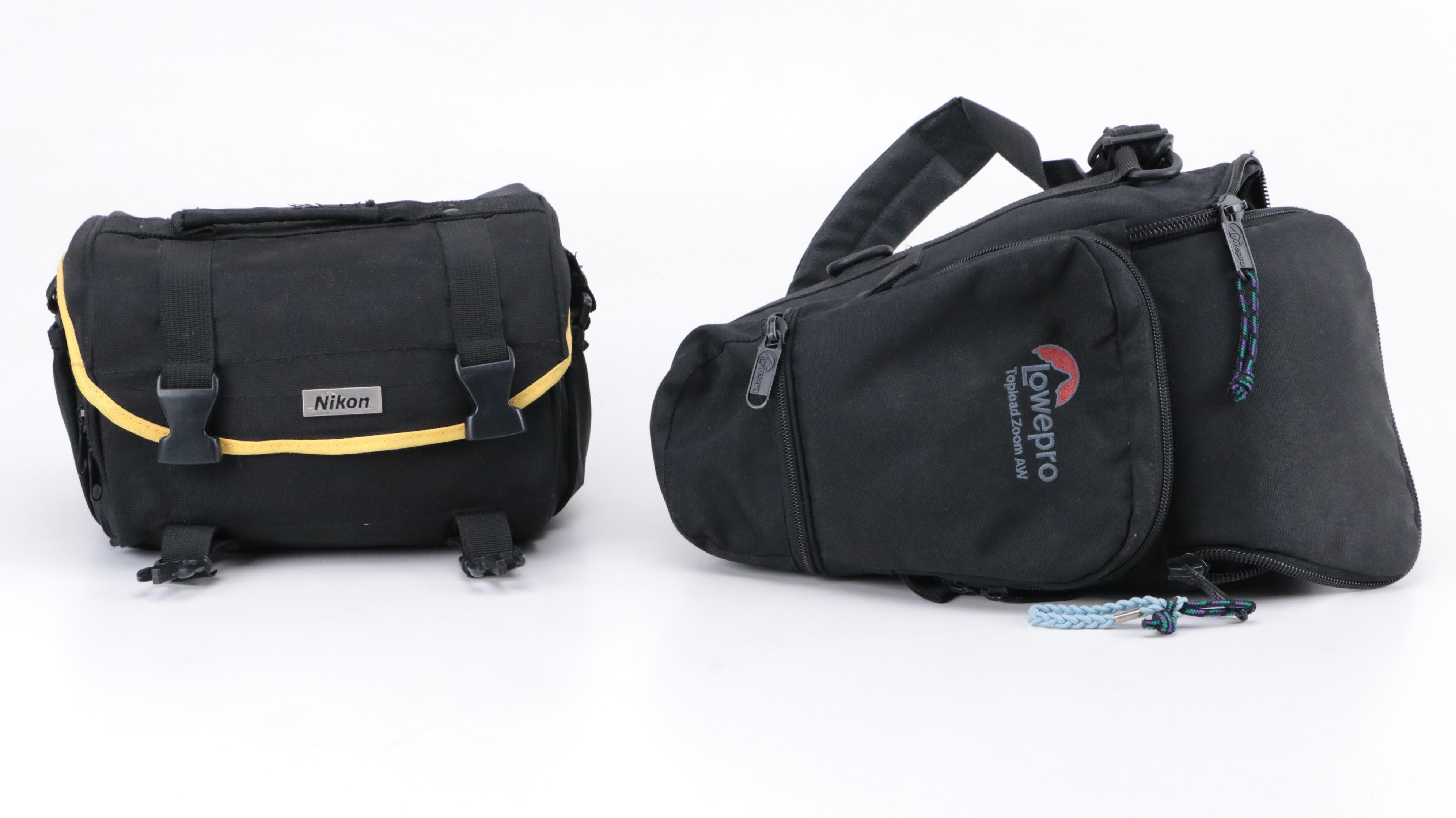 Nikon D5000 Digital Camera and N60 SLR Camera with Camera Accessories