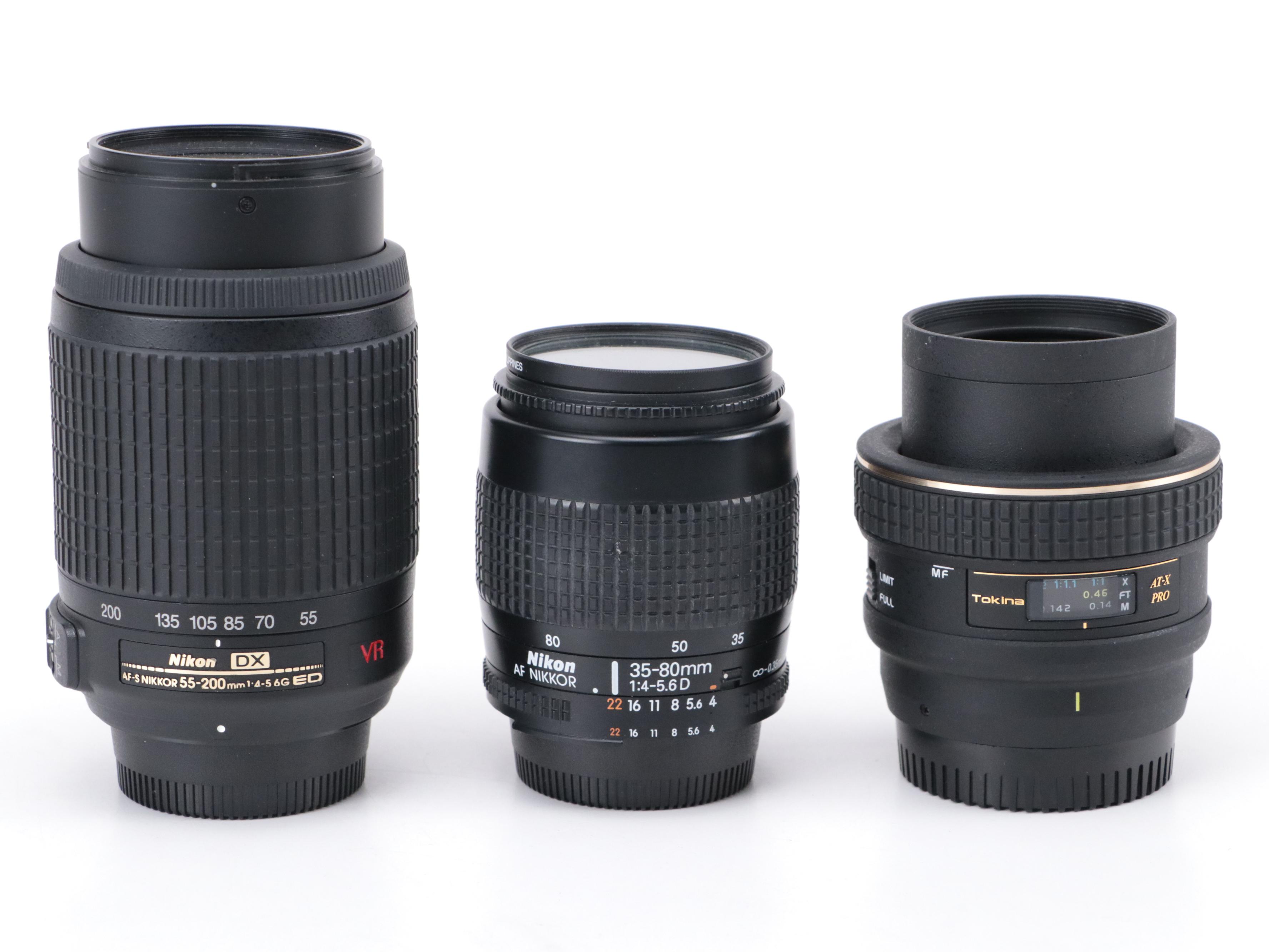 Nikon D5000 Digital Camera and N60 SLR Camera with Camera Accessories