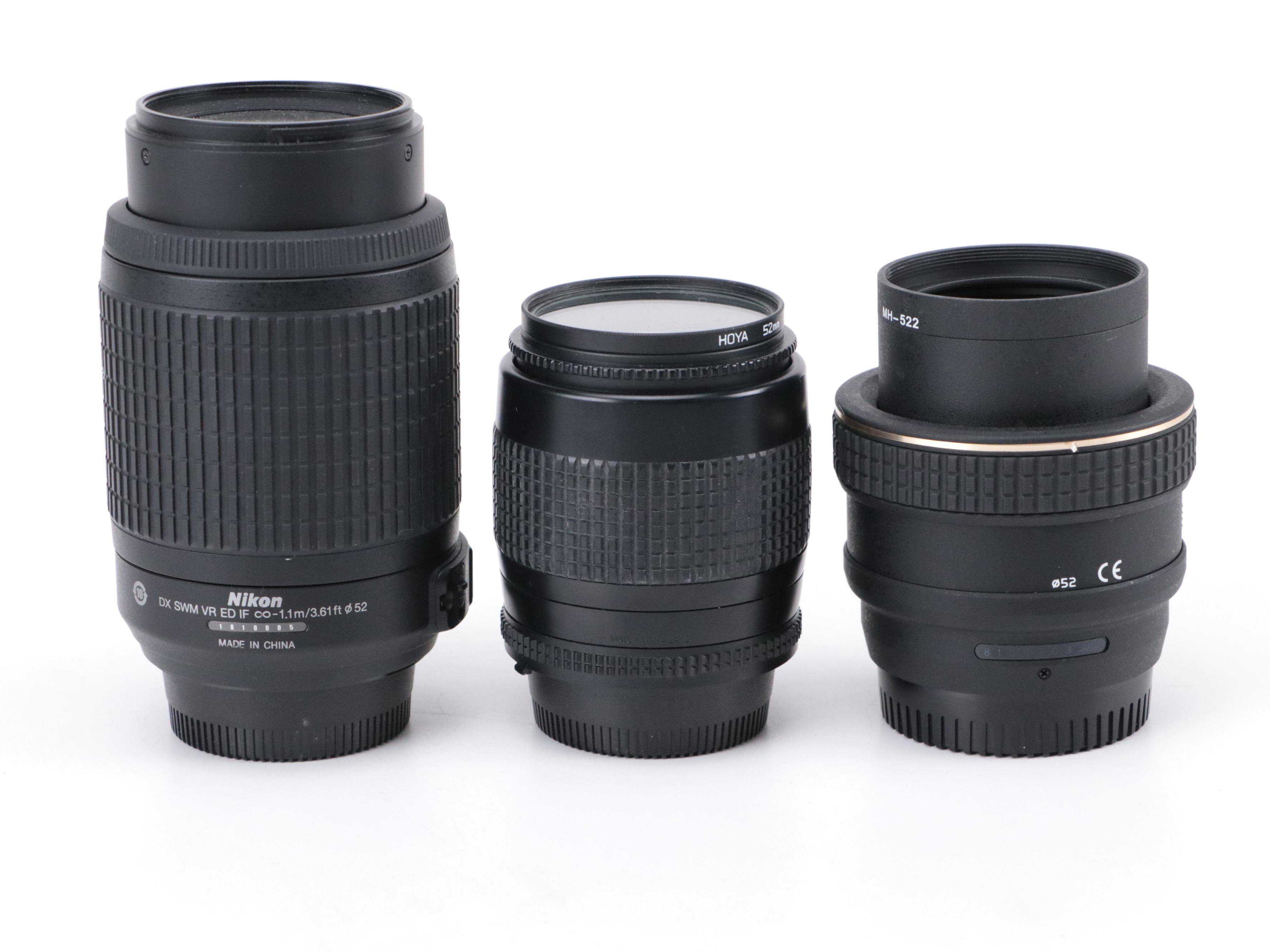 Nikon D5000 Digital Camera and N60 SLR Camera with Camera Accessories