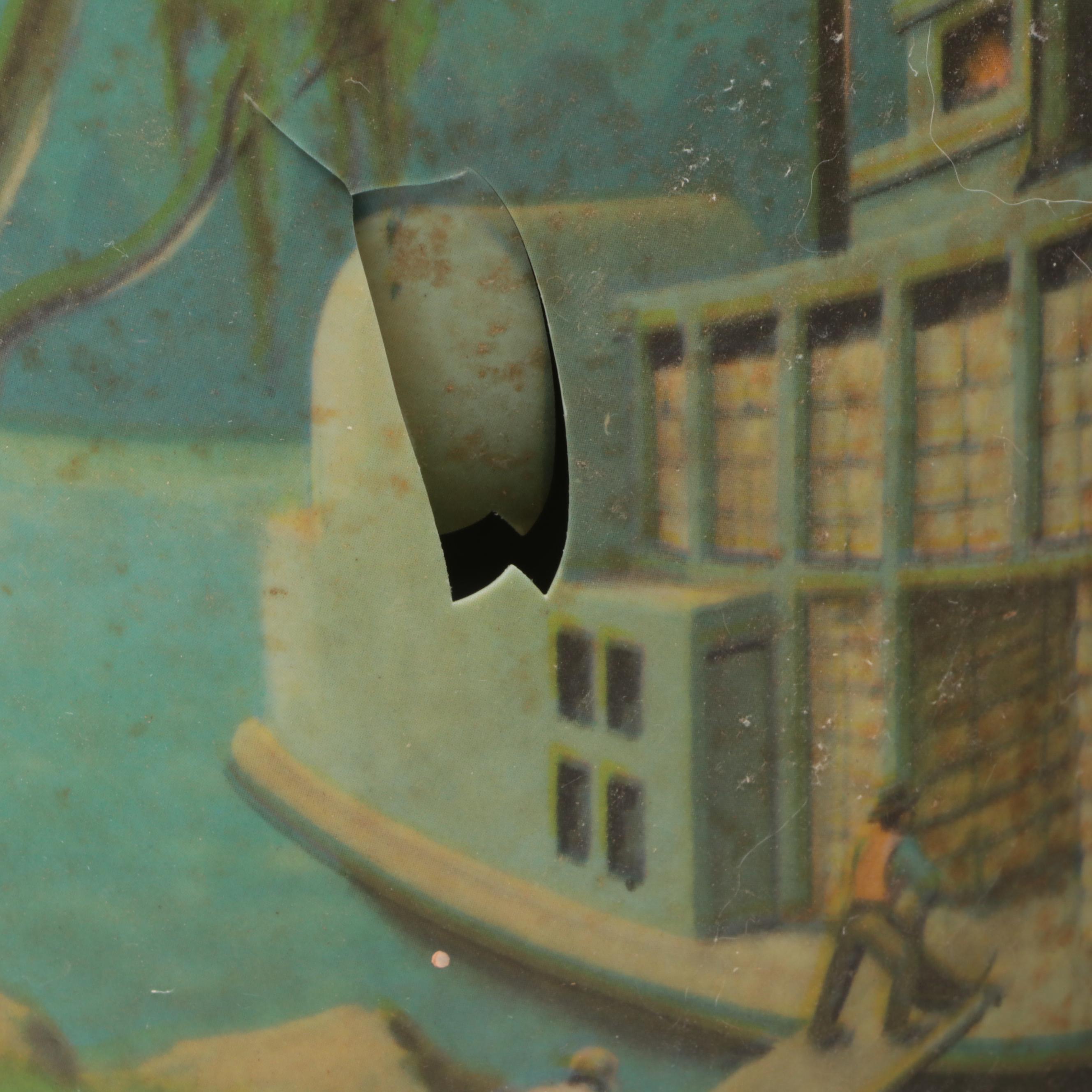 Econolite Motion Light Riverboat Lamp with Boats of the Ohio Glass Tumblers