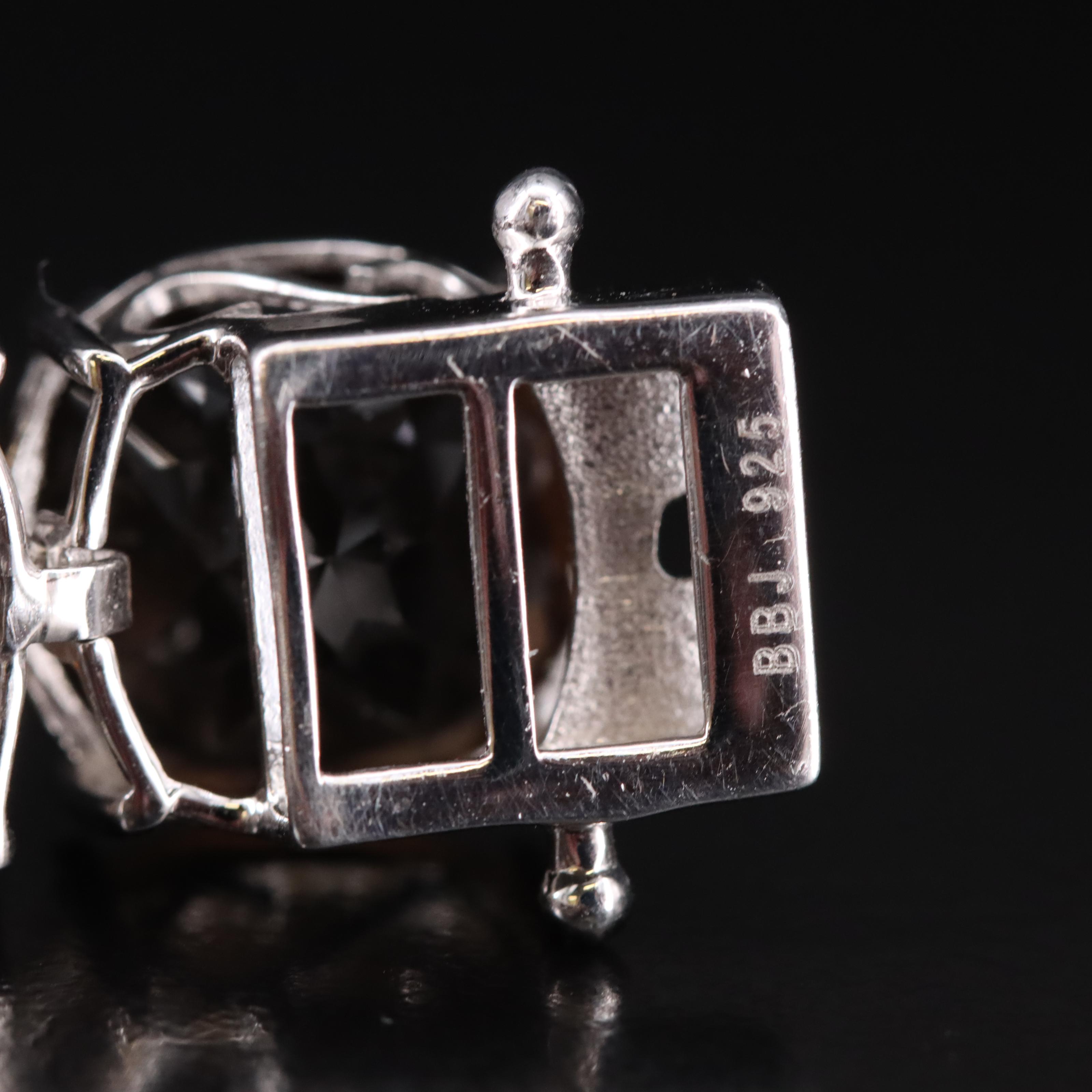 Sterling Smoky Quartz Bracelet