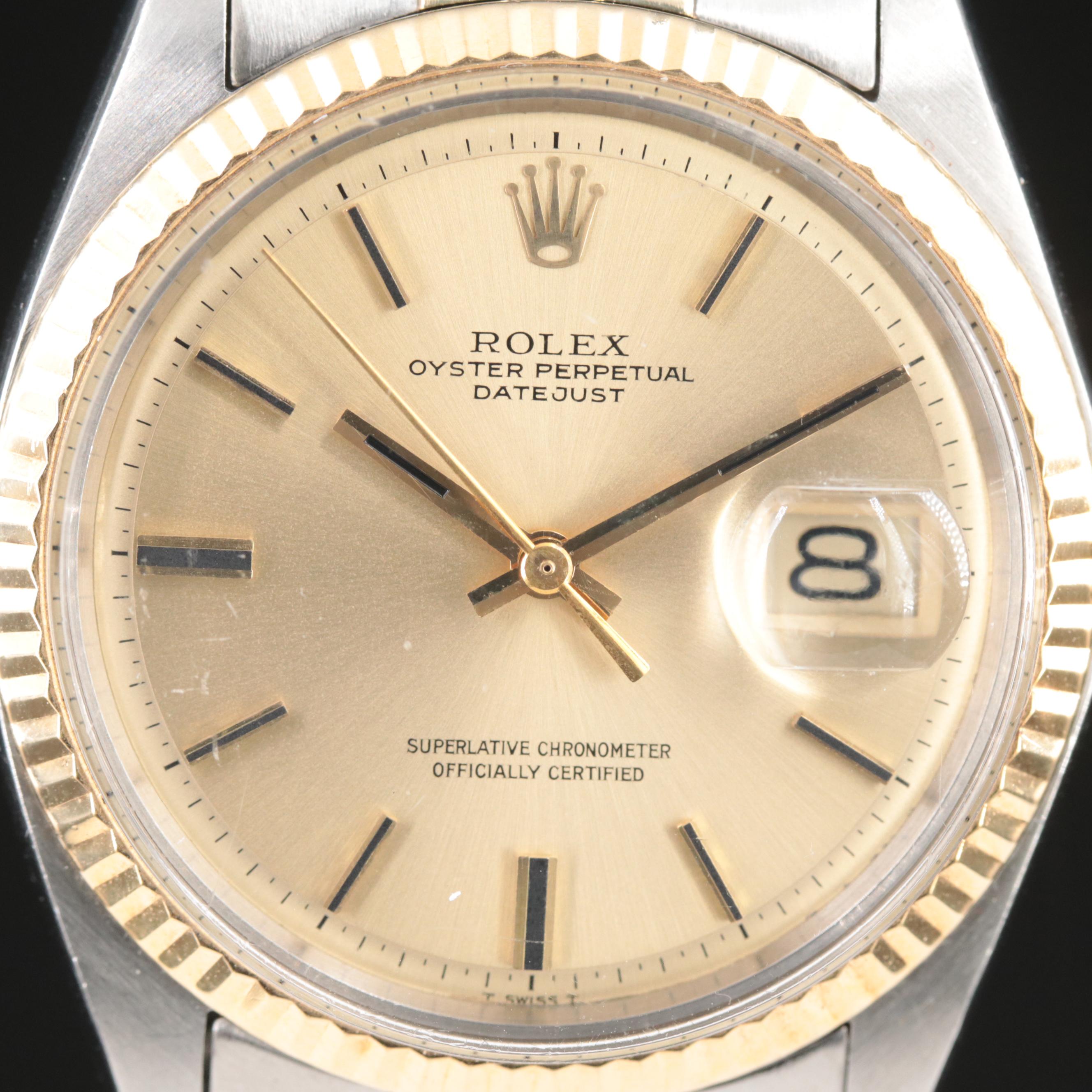 1971 Rolex Oyster Perpetual Datejust Automatic Watch