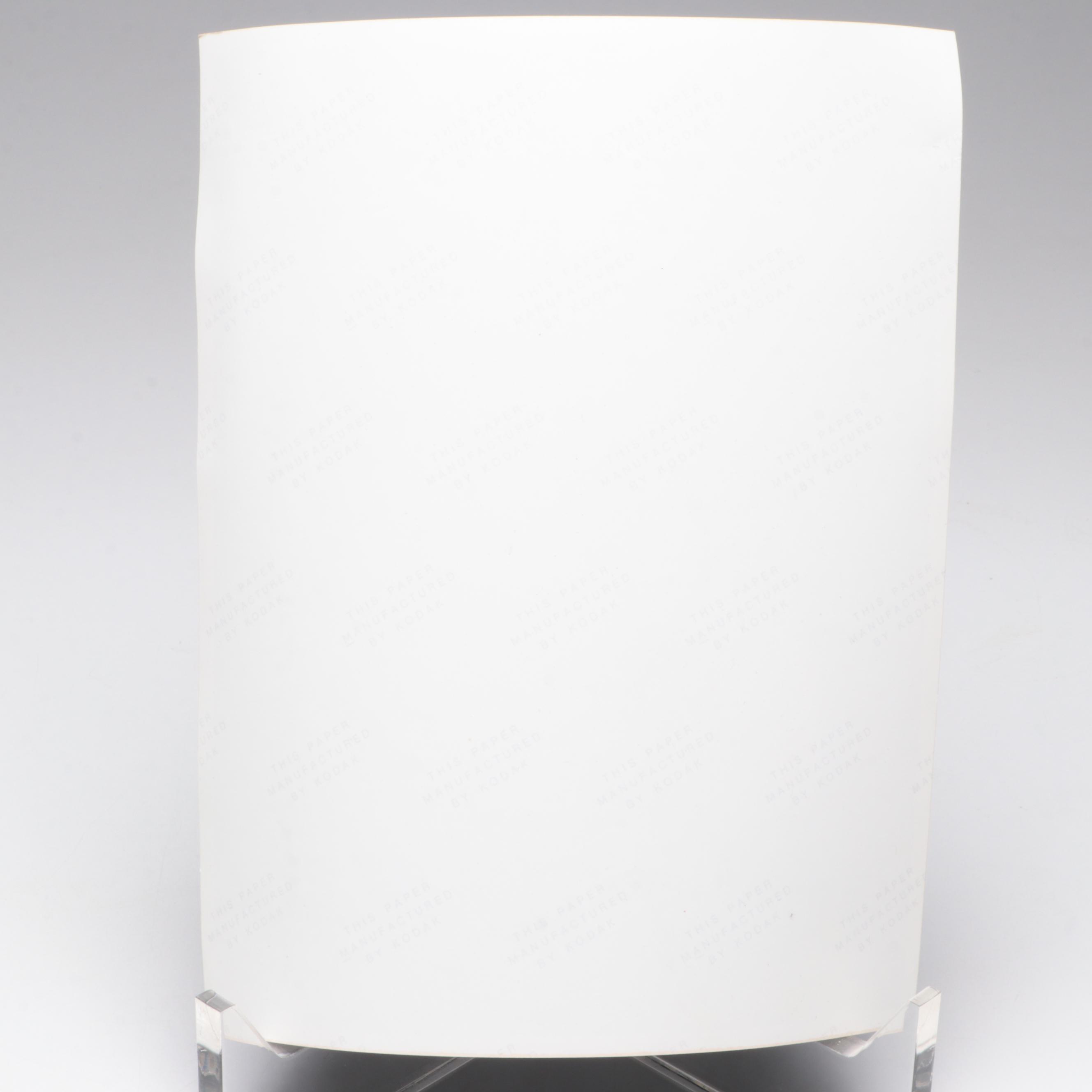 Thomas Kreager "Deathware" Handblown and Sandcarved Studio Art Glass Vase