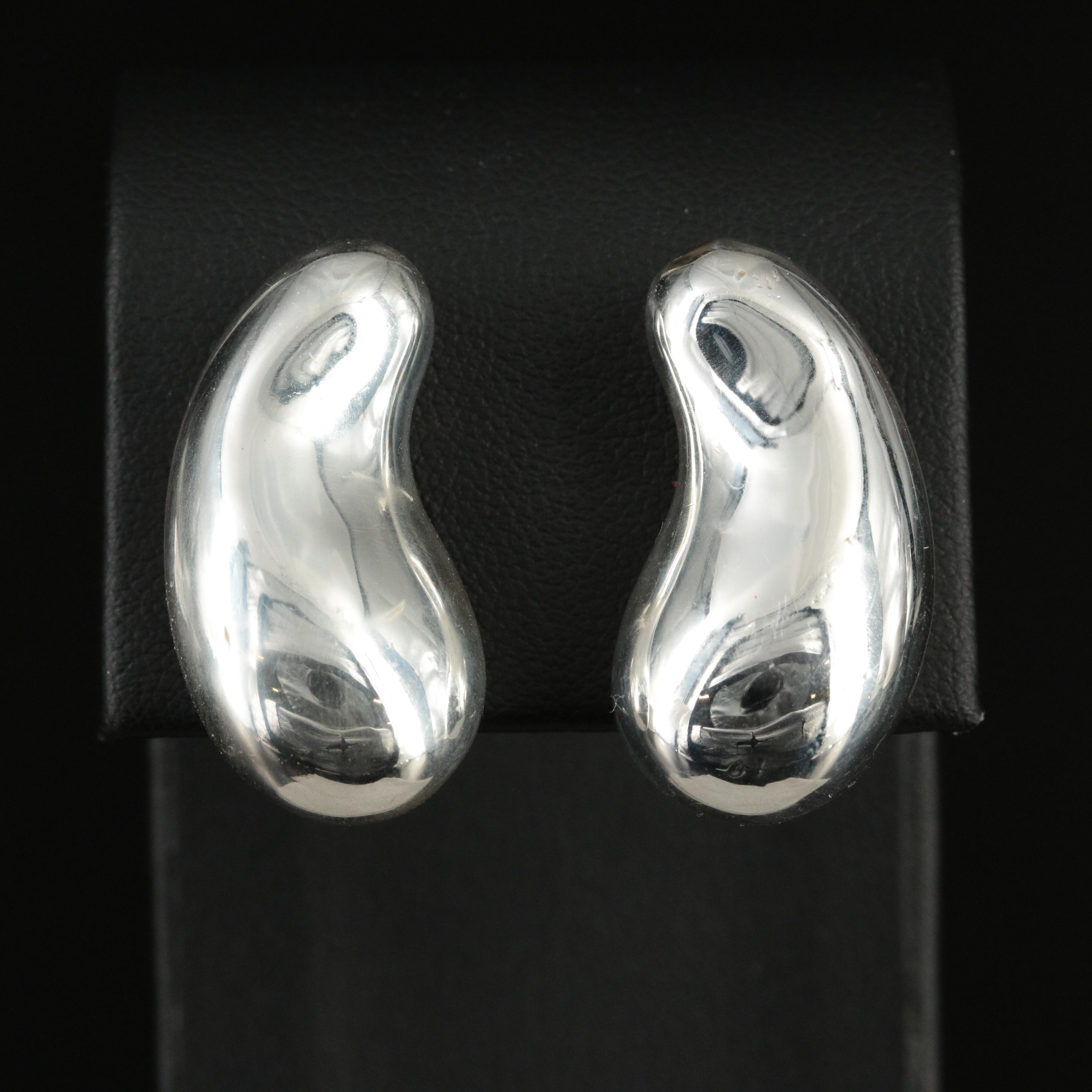 Elsa Peretti for Tiffany & Co. Sterling Large Teardrop Clip Earrings
