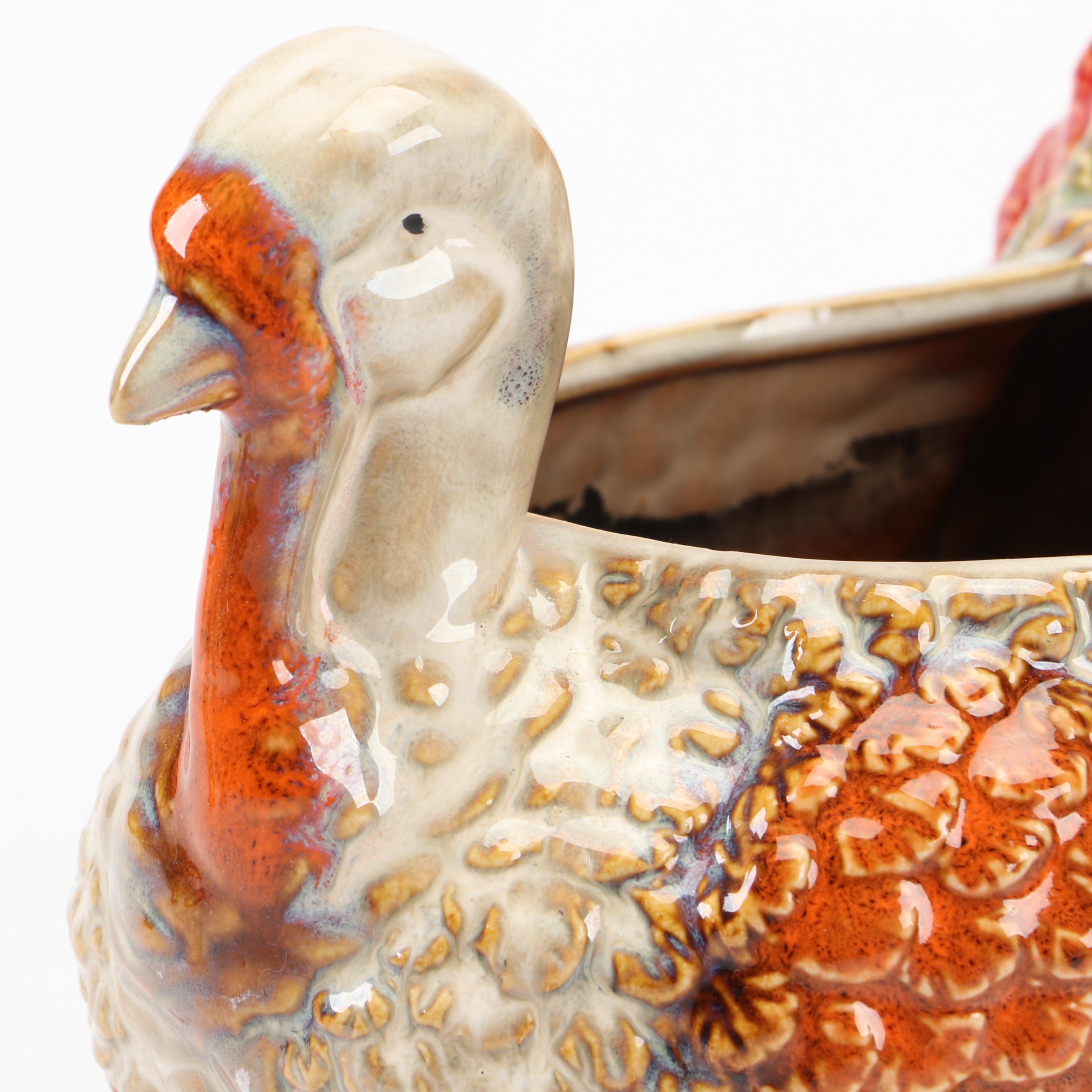 Napcoware with Other Ceramic Thanksgiving Figurines and Planter