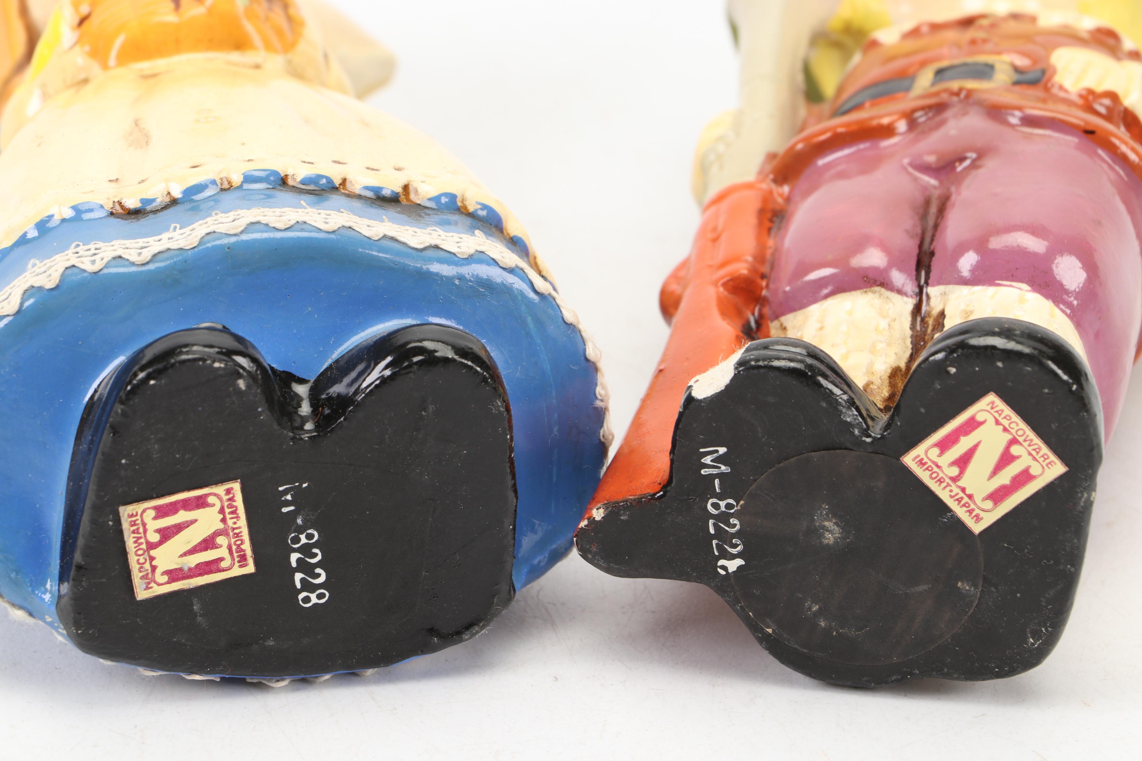 Napcoware with Other Ceramic Thanksgiving Figurines and Planter