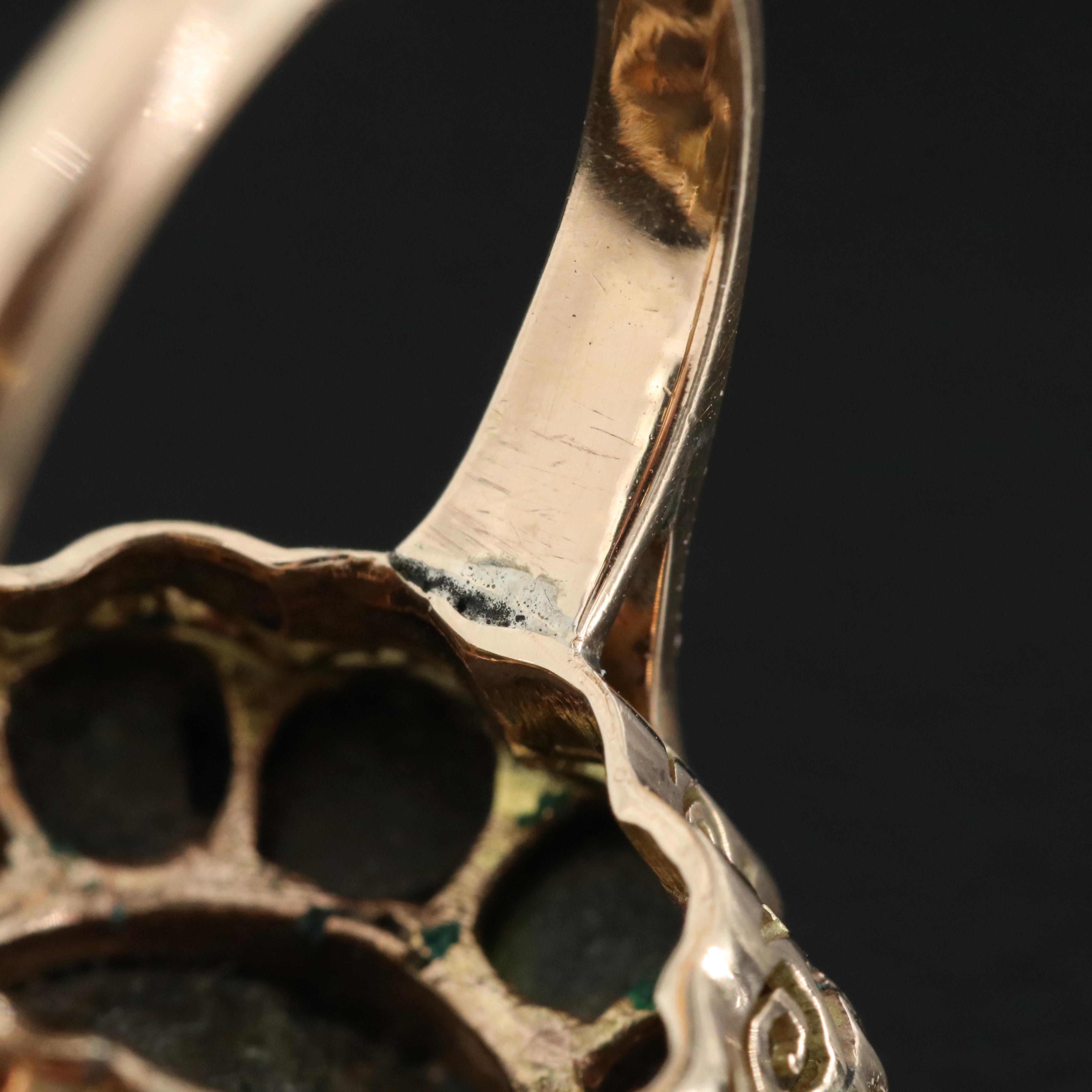 Vintage 10K Black Star Sapphire Ring