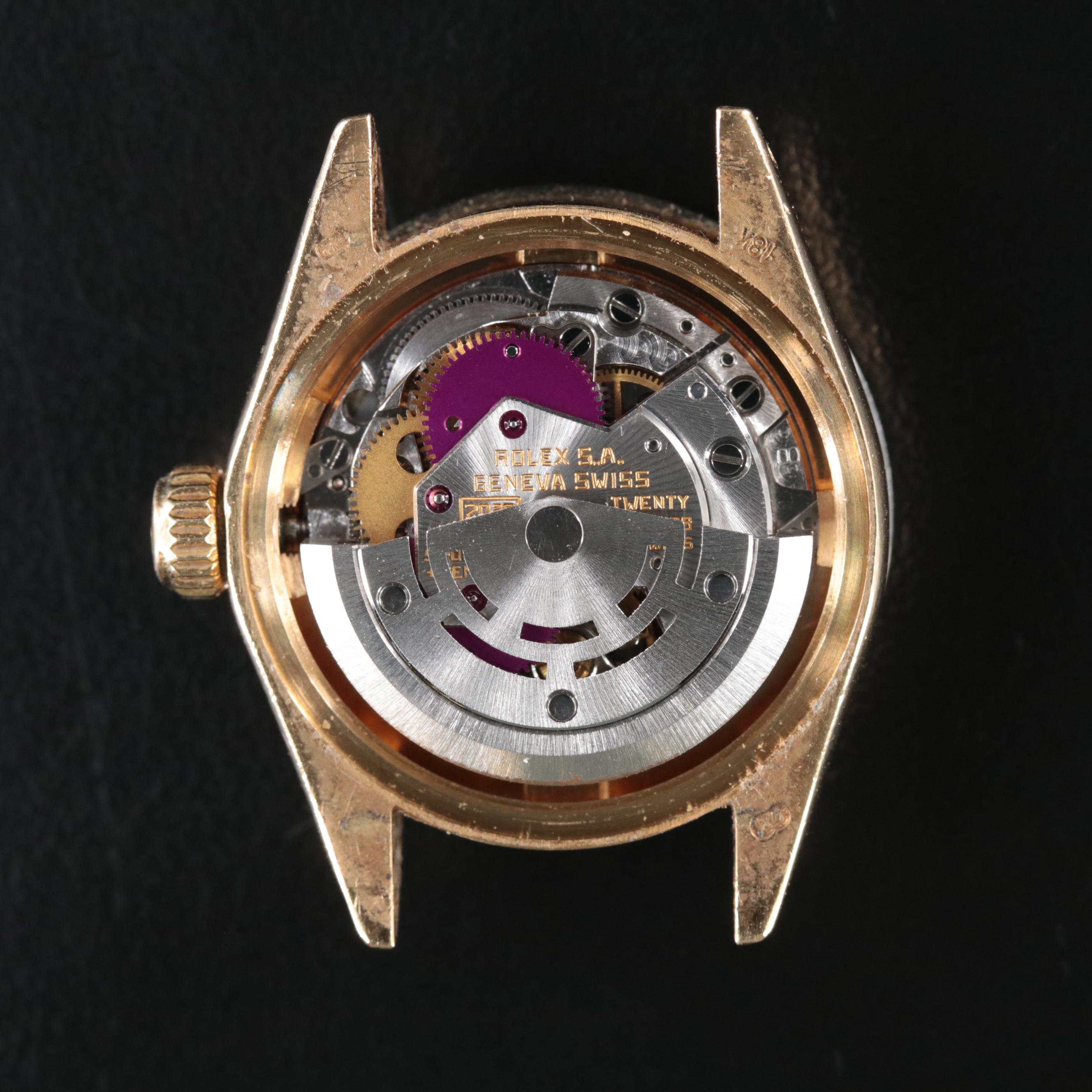 1978 Rolex 18K Custom Diamond Dial Datejust Watch