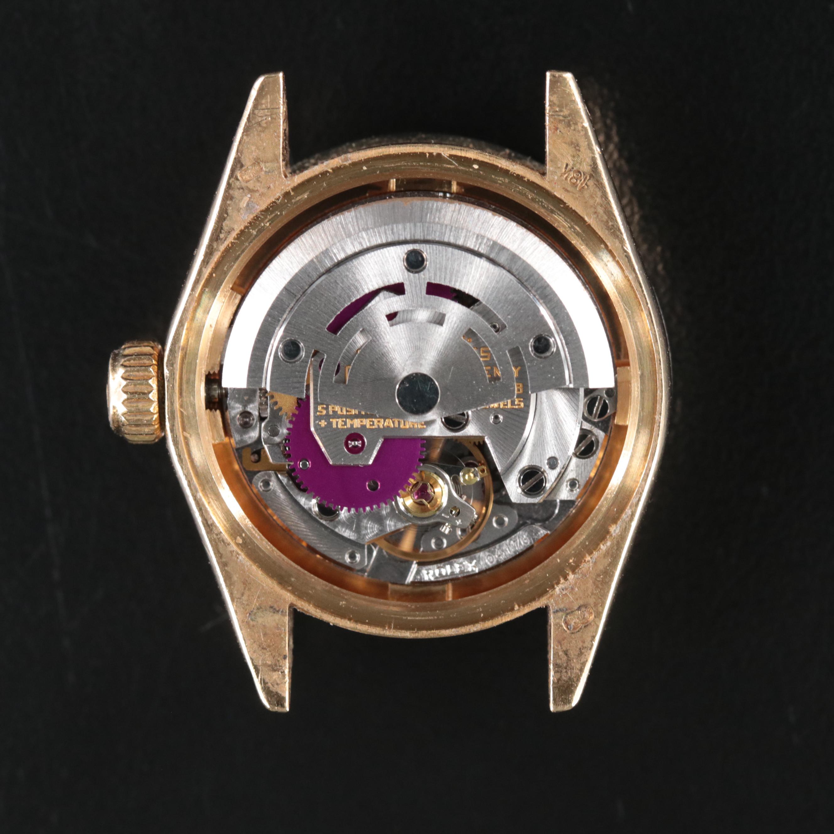 1978 Rolex 18K Custom Diamond Dial Datejust Watch