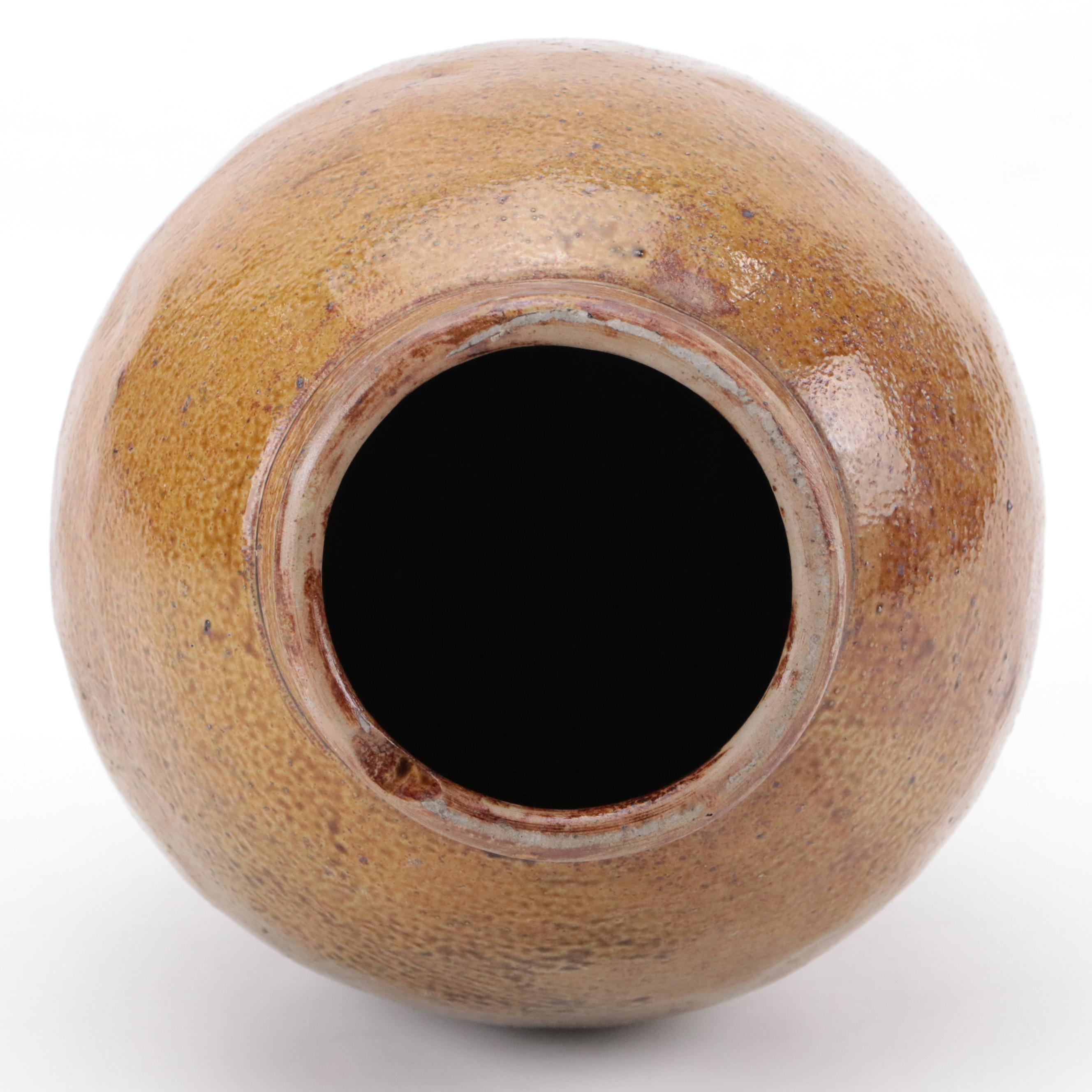 Chinese Brown Glaze Ceramic Vase, Antique