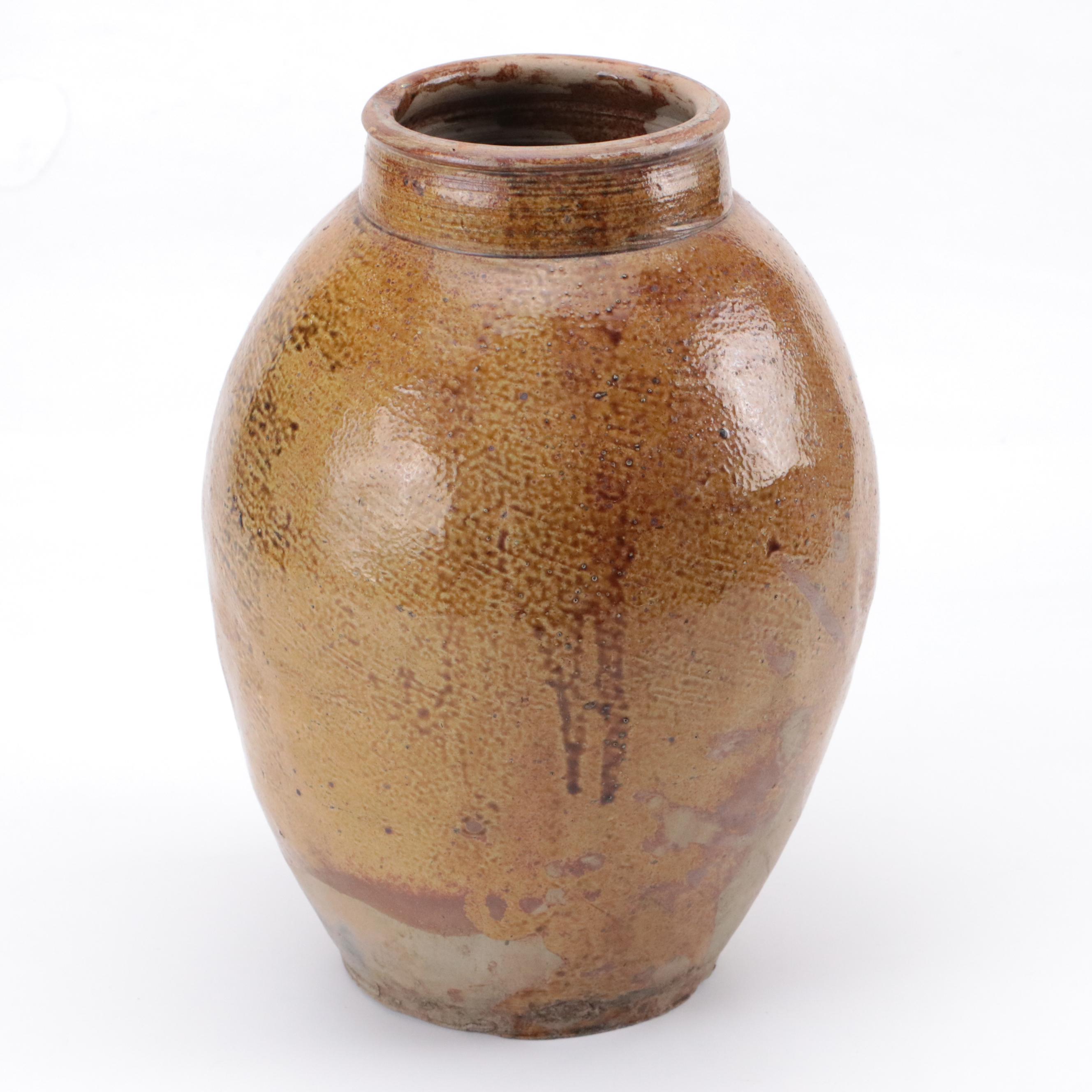 Chinese Brown Glaze Ceramic Vase, Antique