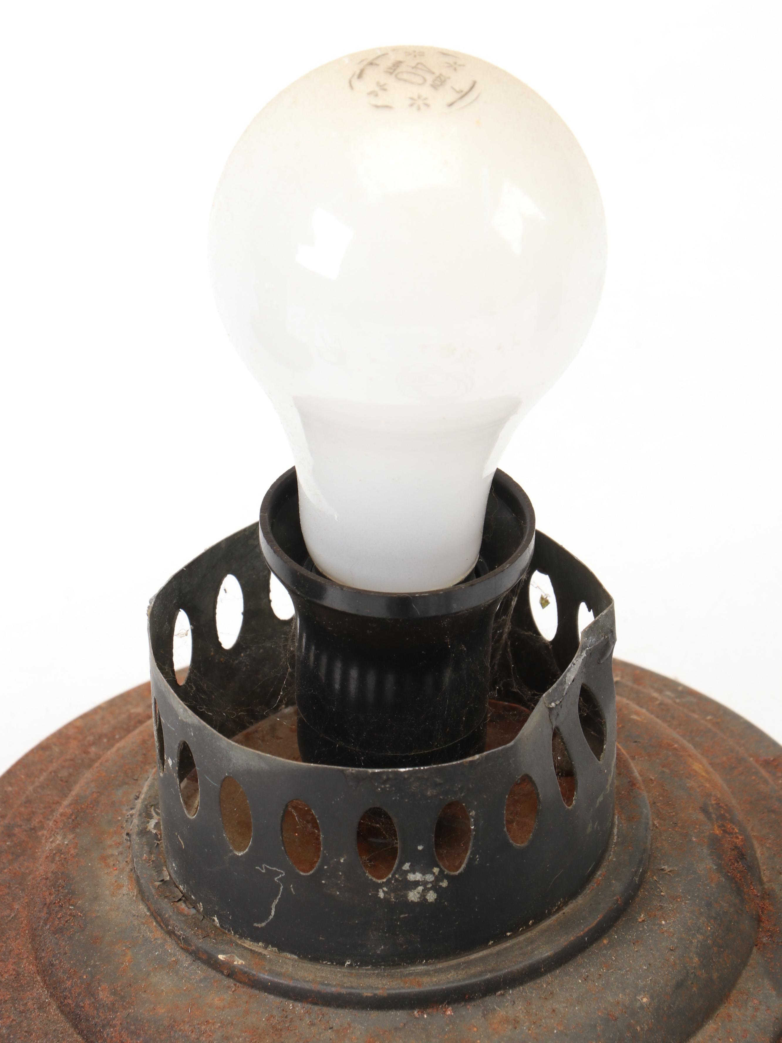 Mid Century Multicolor Stained Glass Table Lamps