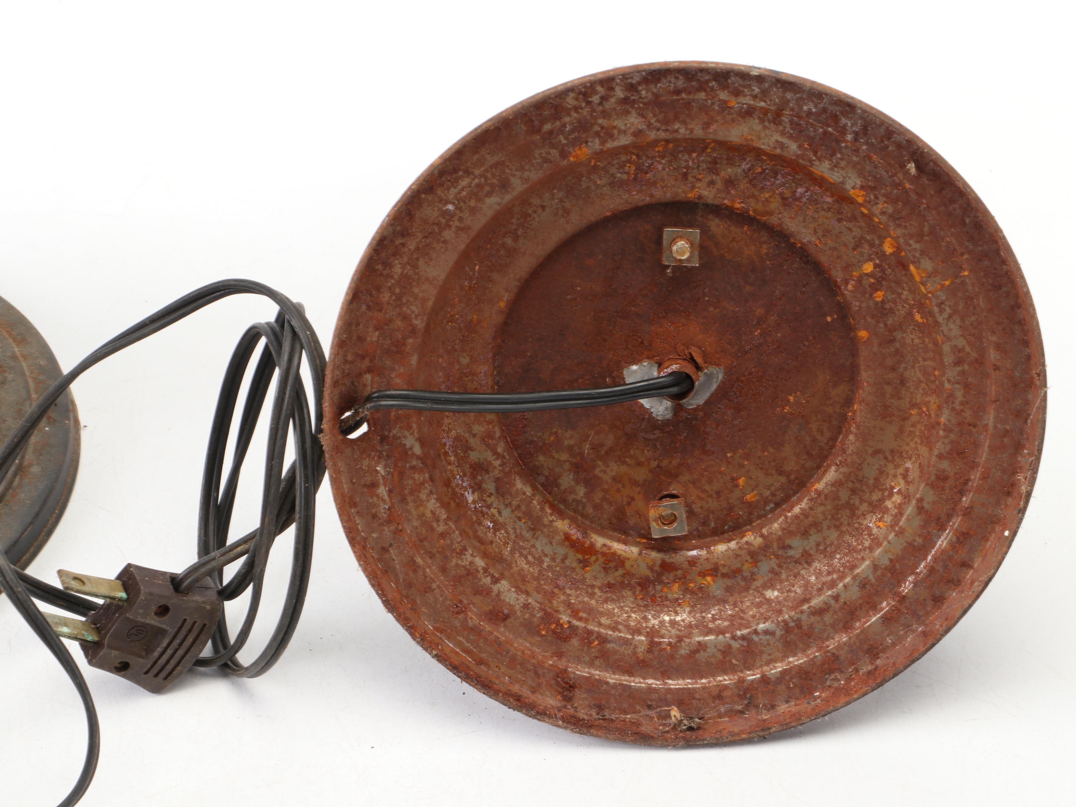 Mid Century Multicolor Stained Glass Table Lamps