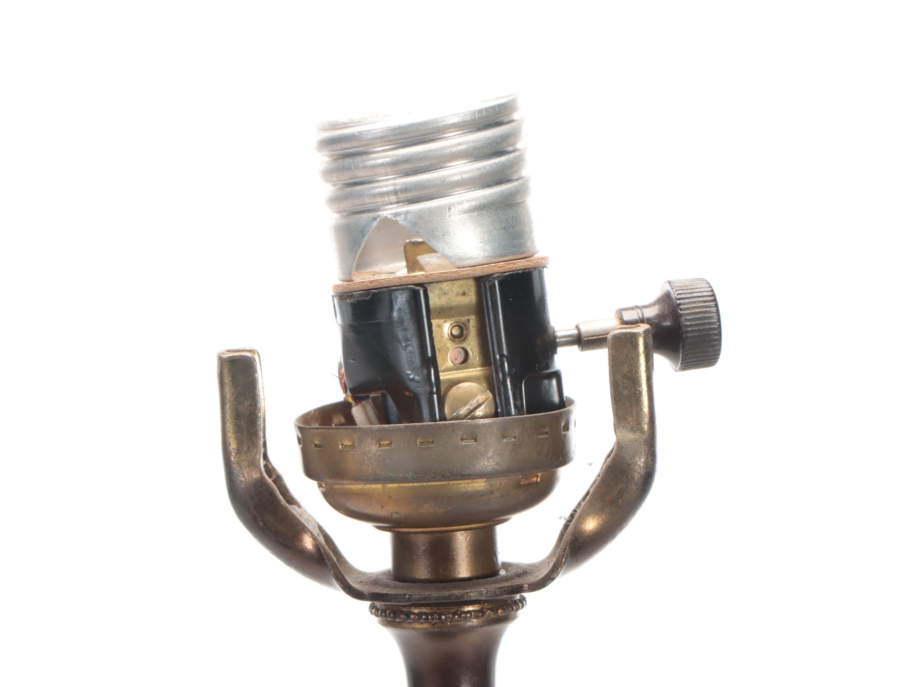 Cast Patinated Metal "Virgile" Sculpture with Table Lamp Conversion