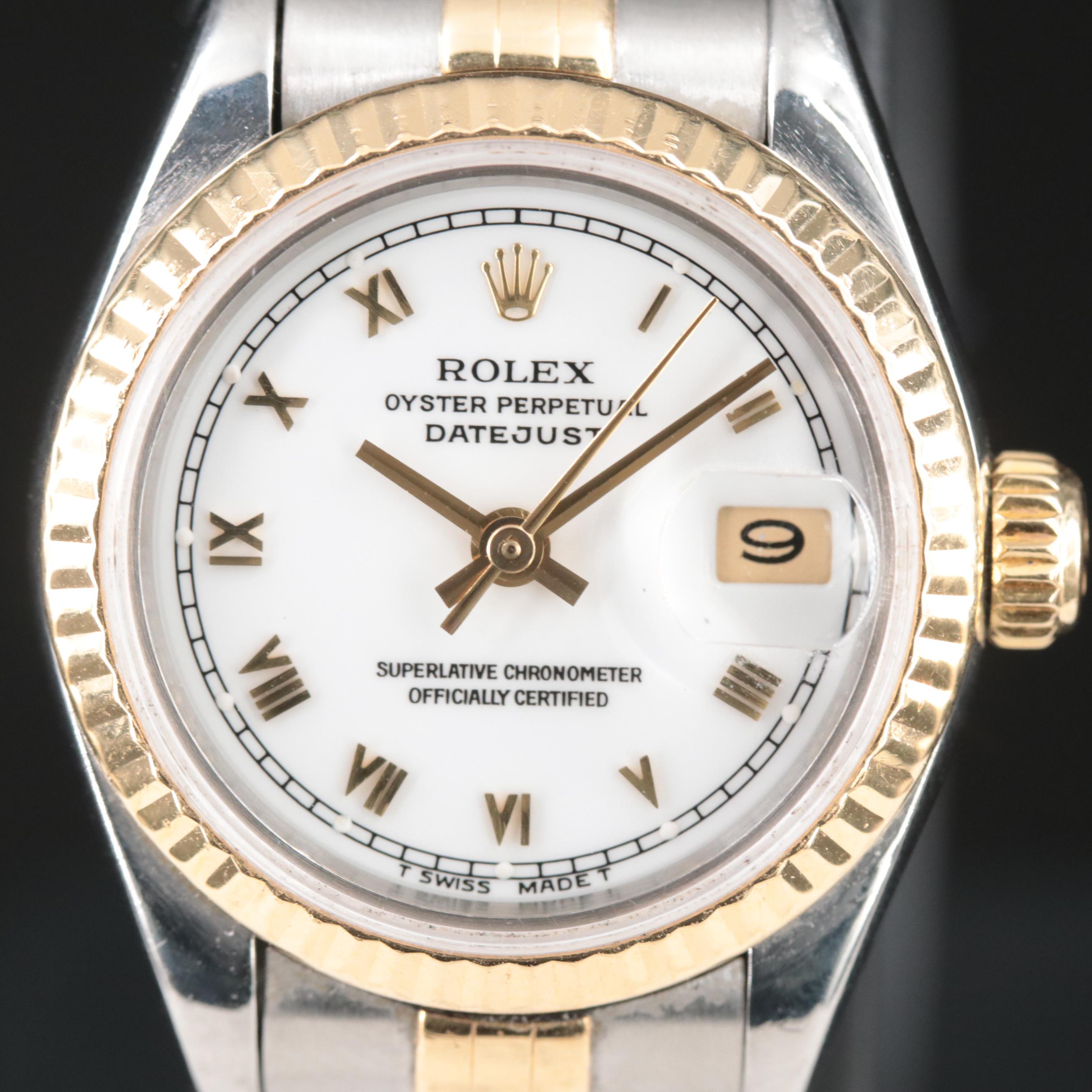 1993-94 Rolex White Roman Dial Datejust Watch