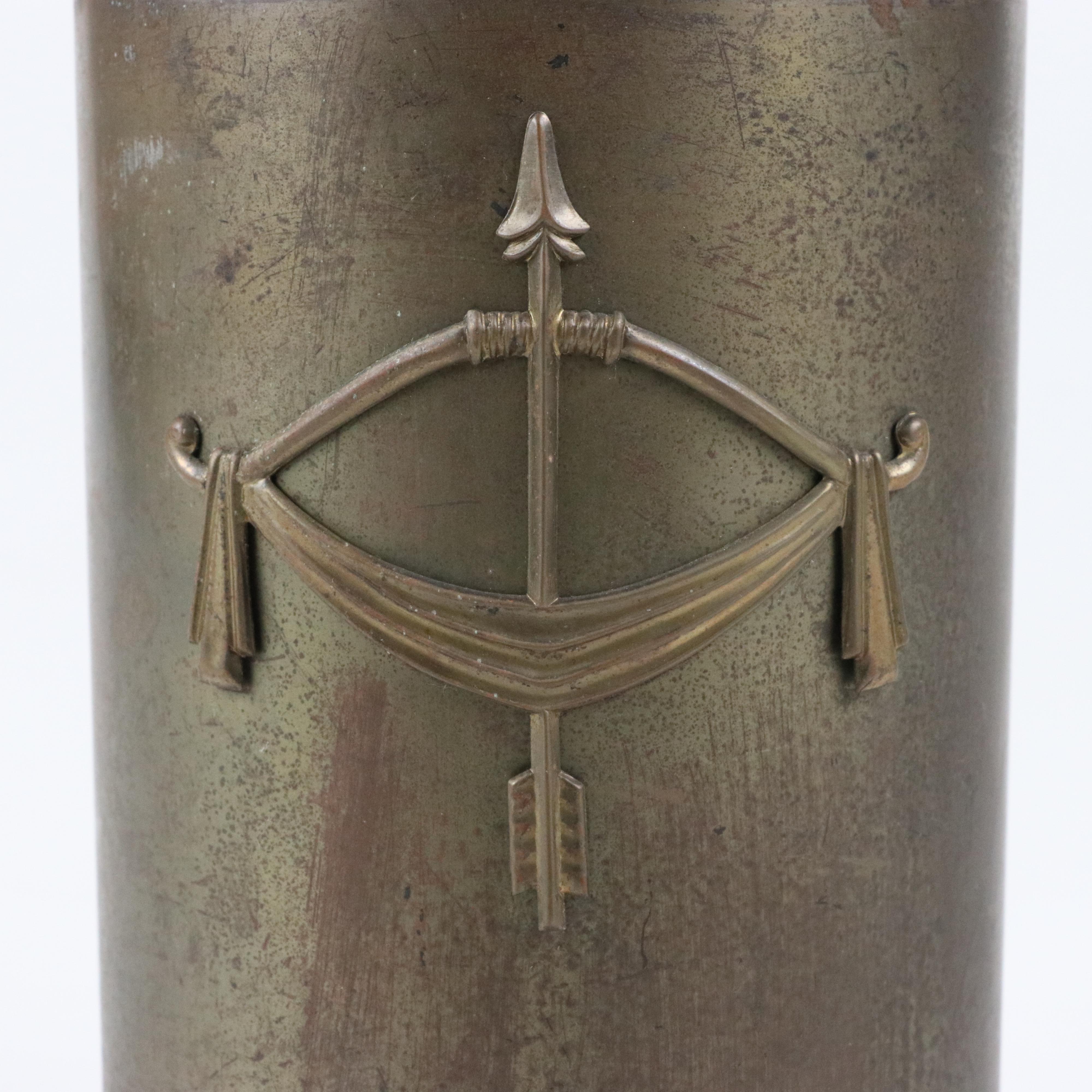 Brass and Copper Color Metal Desk Lamp and Other Neoclassical Style Lamp