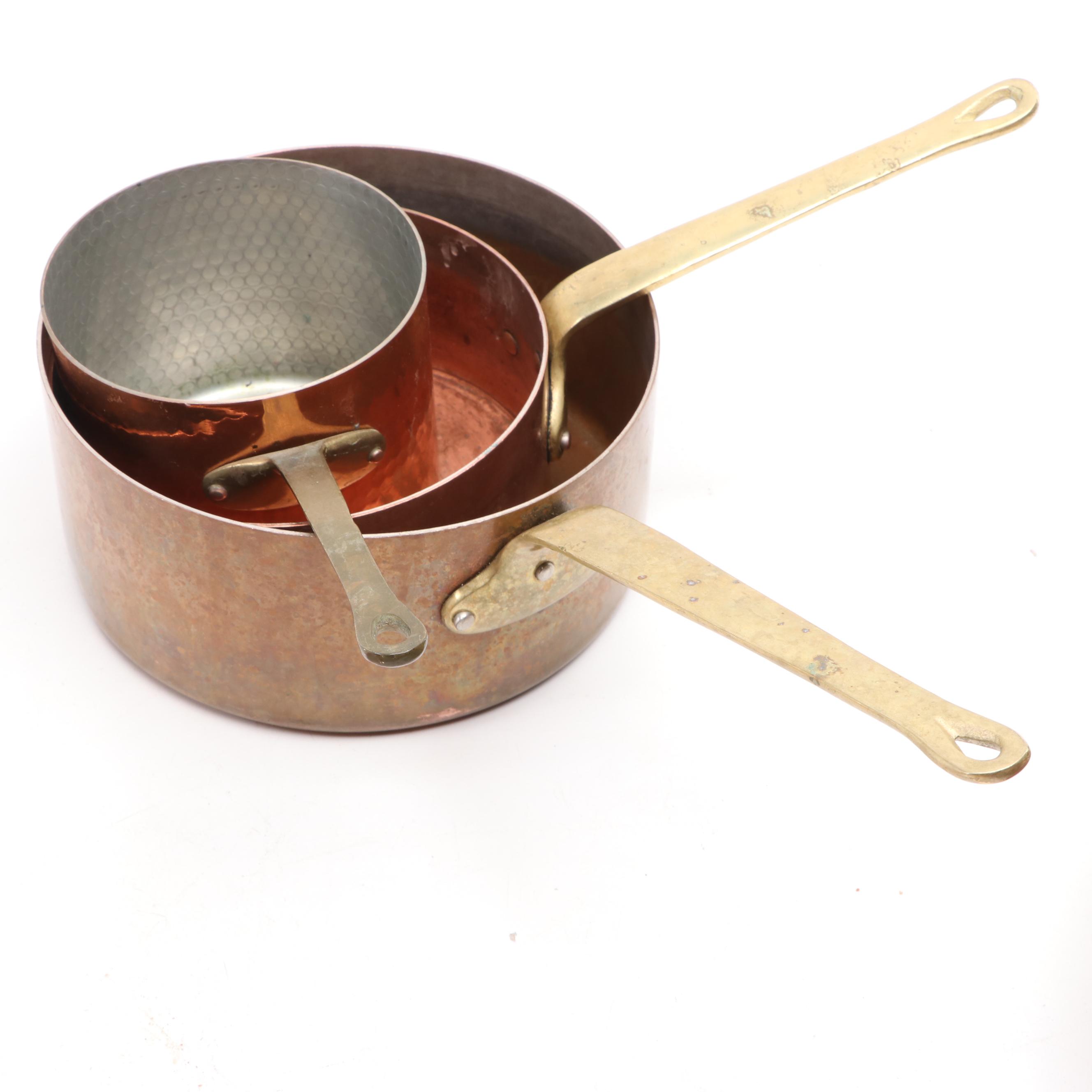 Portuguese Cataplana Pan with Other Copper and Brass Cookware