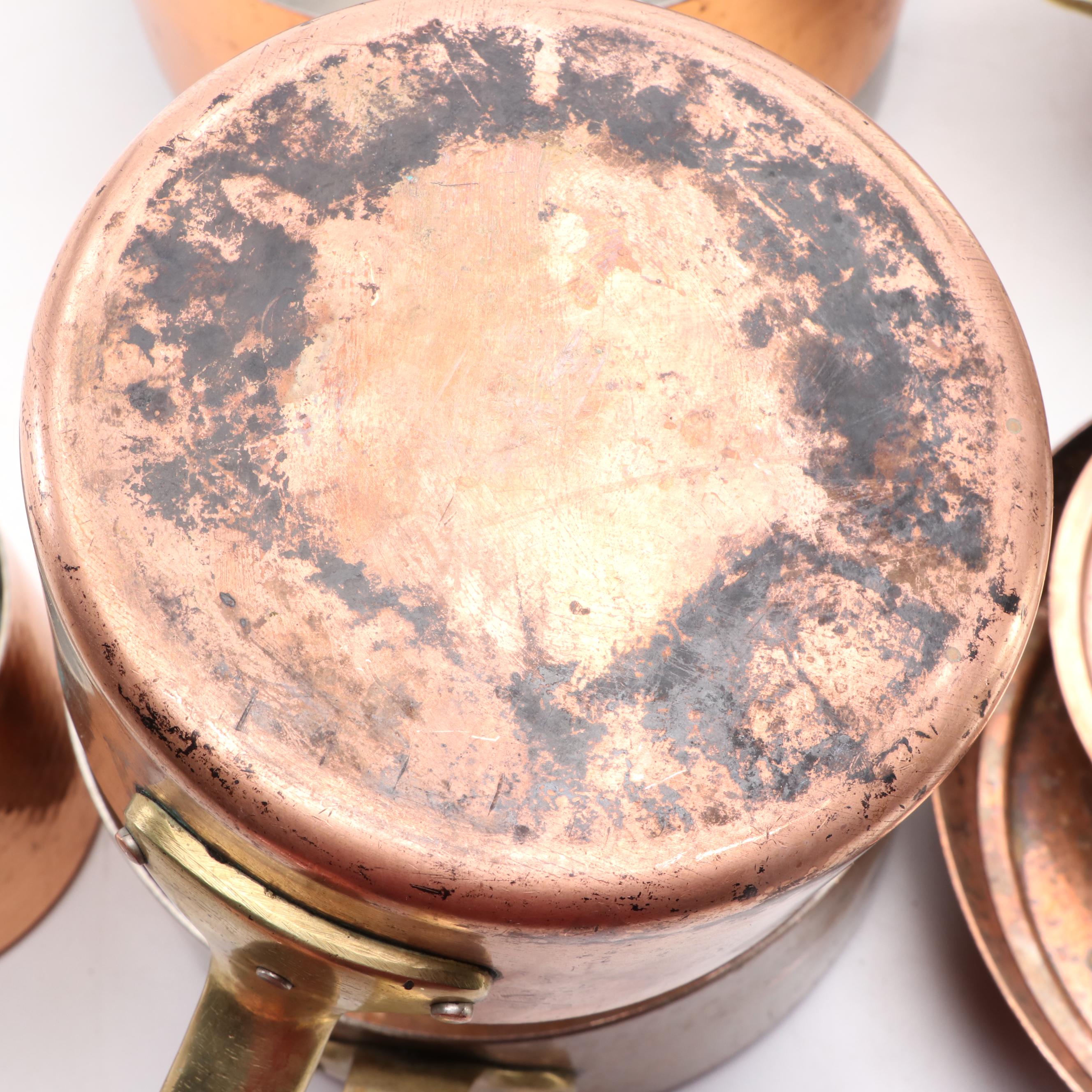 Portuguese Cataplana Pan with Other Copper and Brass Cookware