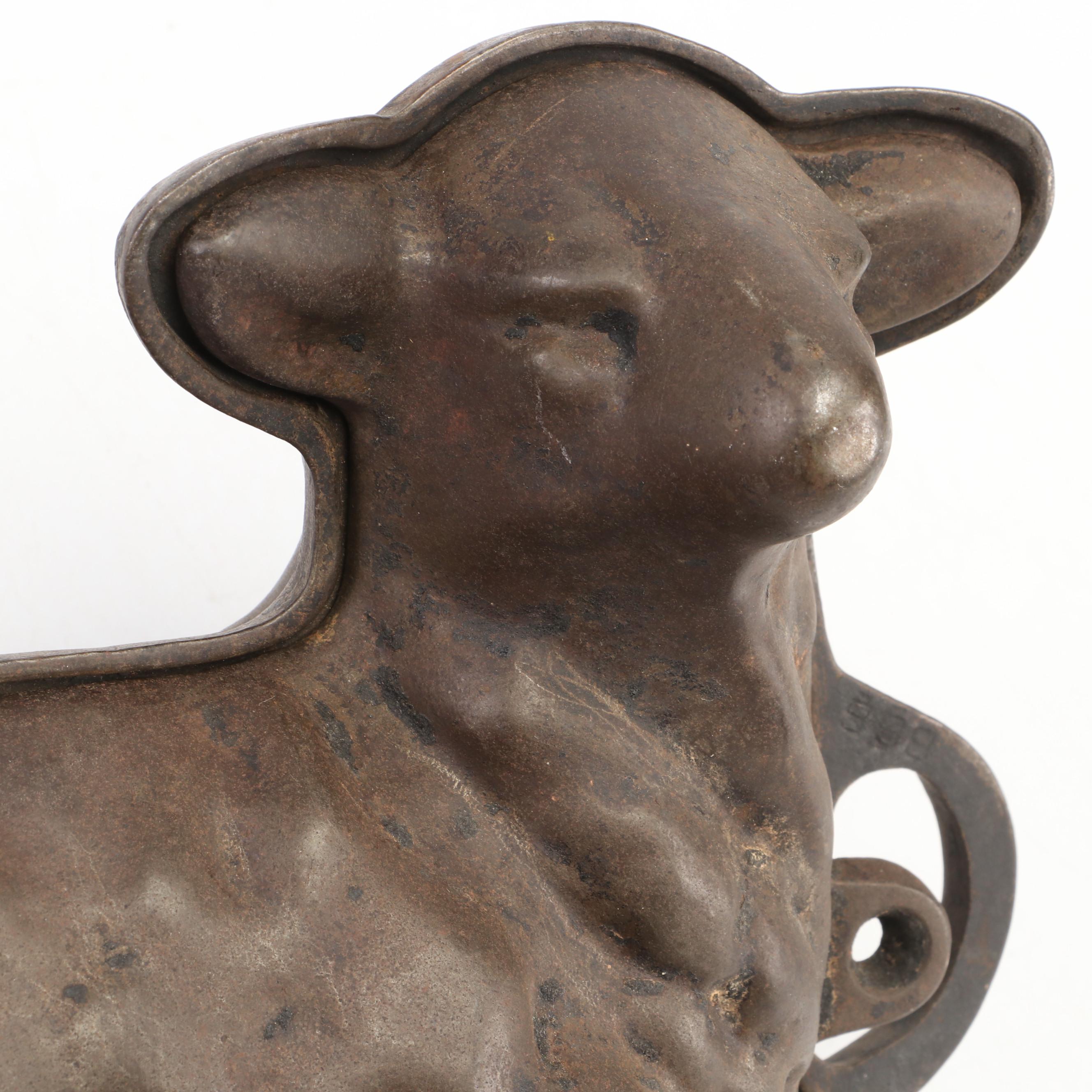 Griswold Cast Iron Lamb Cake Mold 865 EBTH