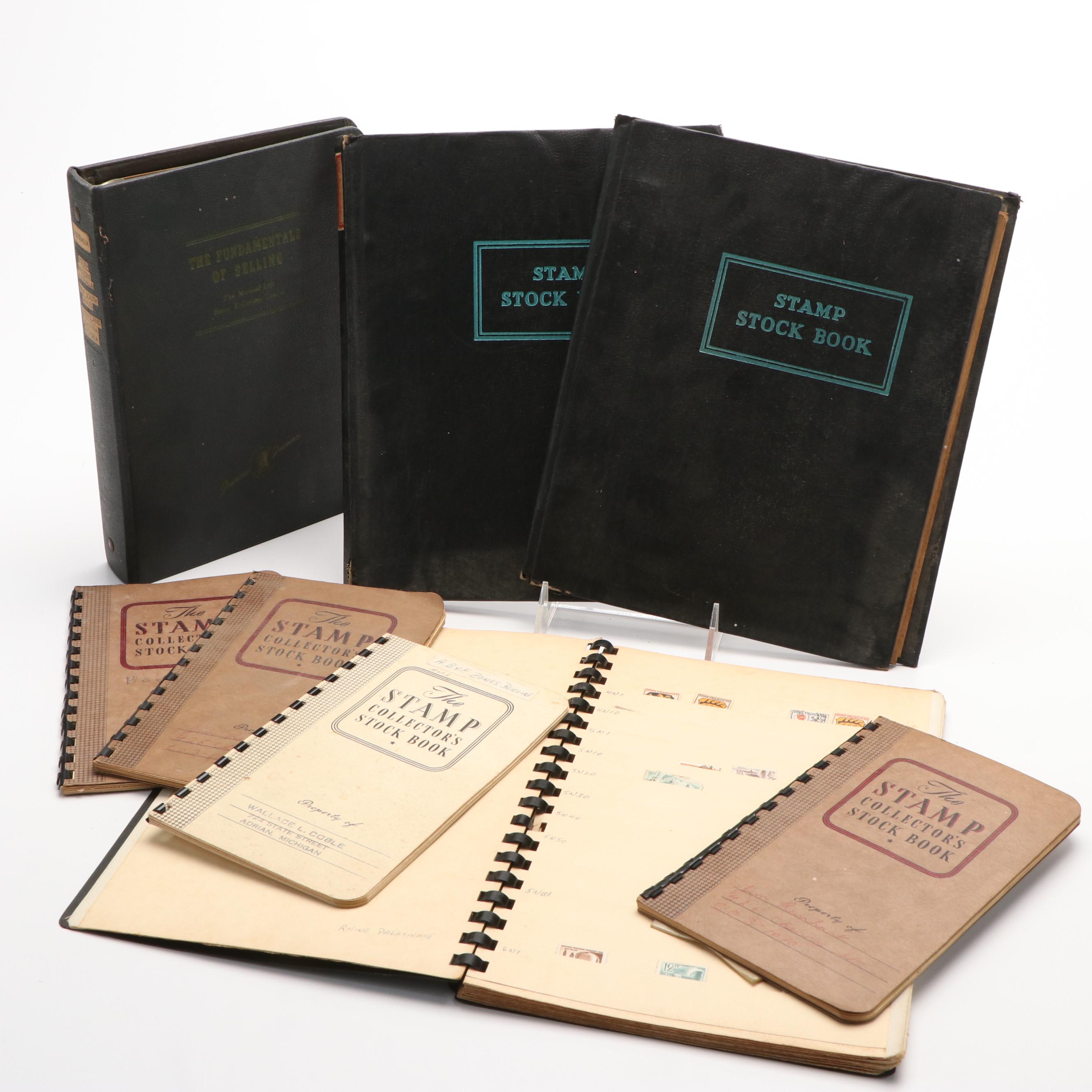 Eight Postage Stamp Stockbooks